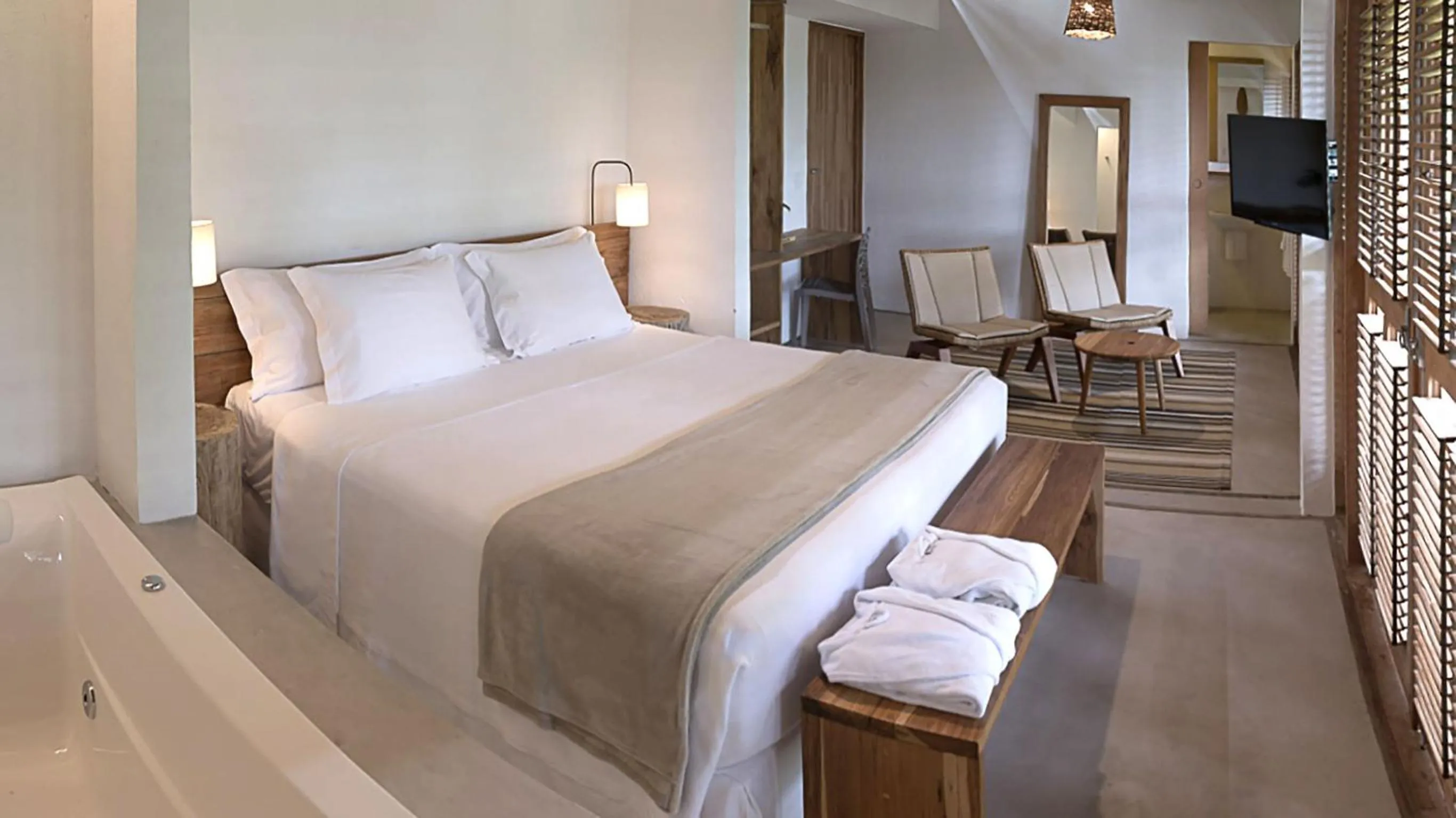 Bedroom, Bed in Casa Mar Paraty