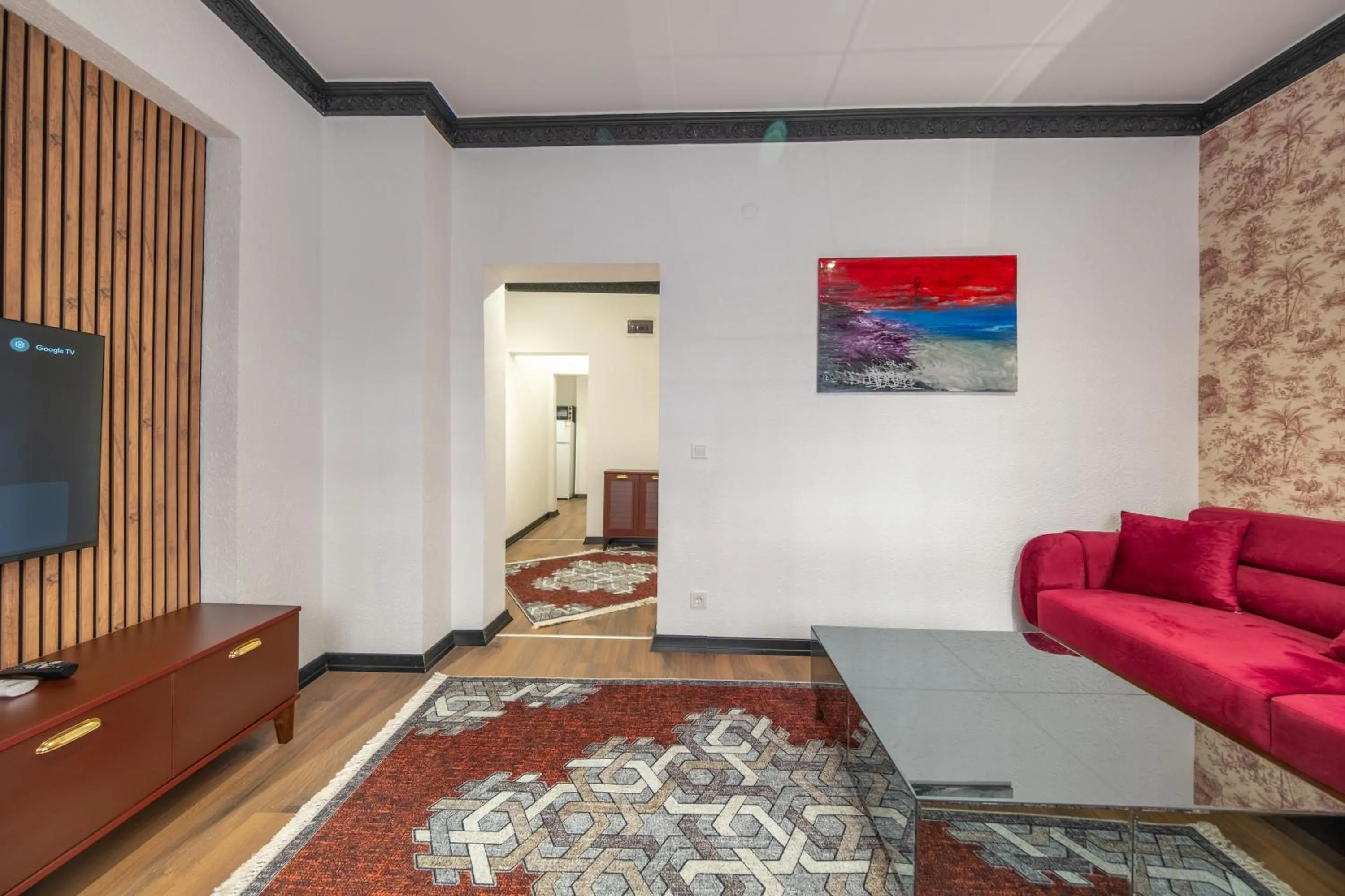 TV and multimedia in Hexa Apartments Sisli