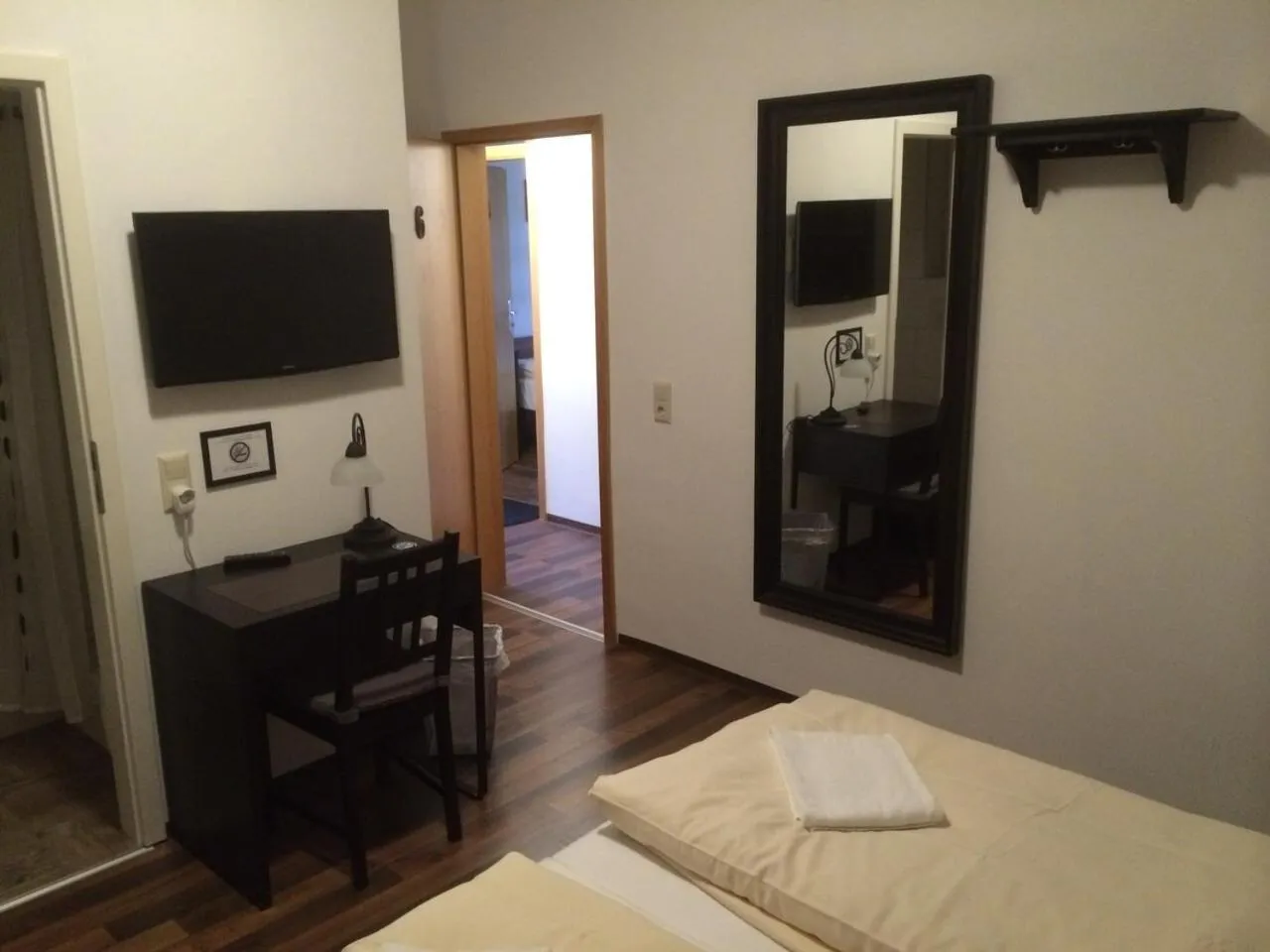 Decorative detail, Bed in Hotel Engel