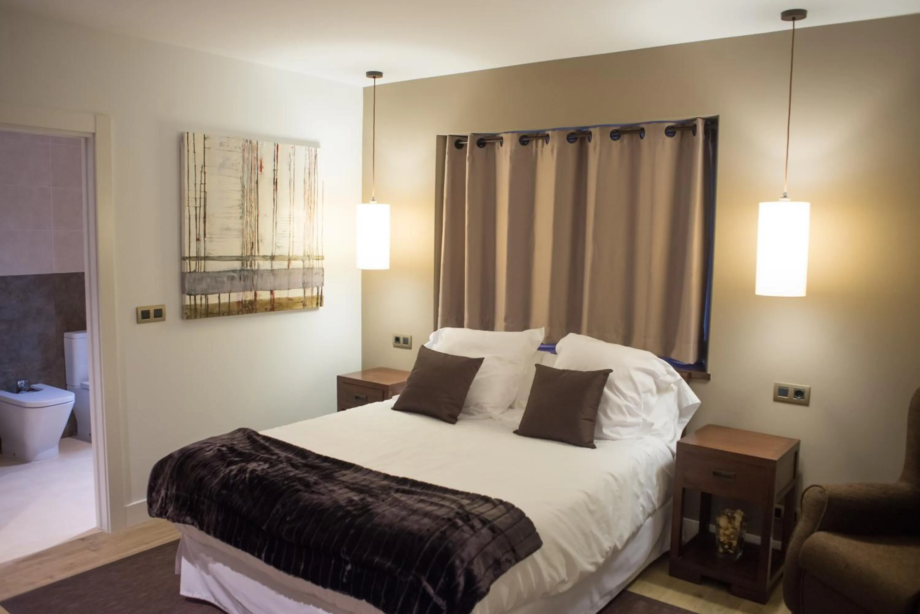 Bed in Osabarena Hotela