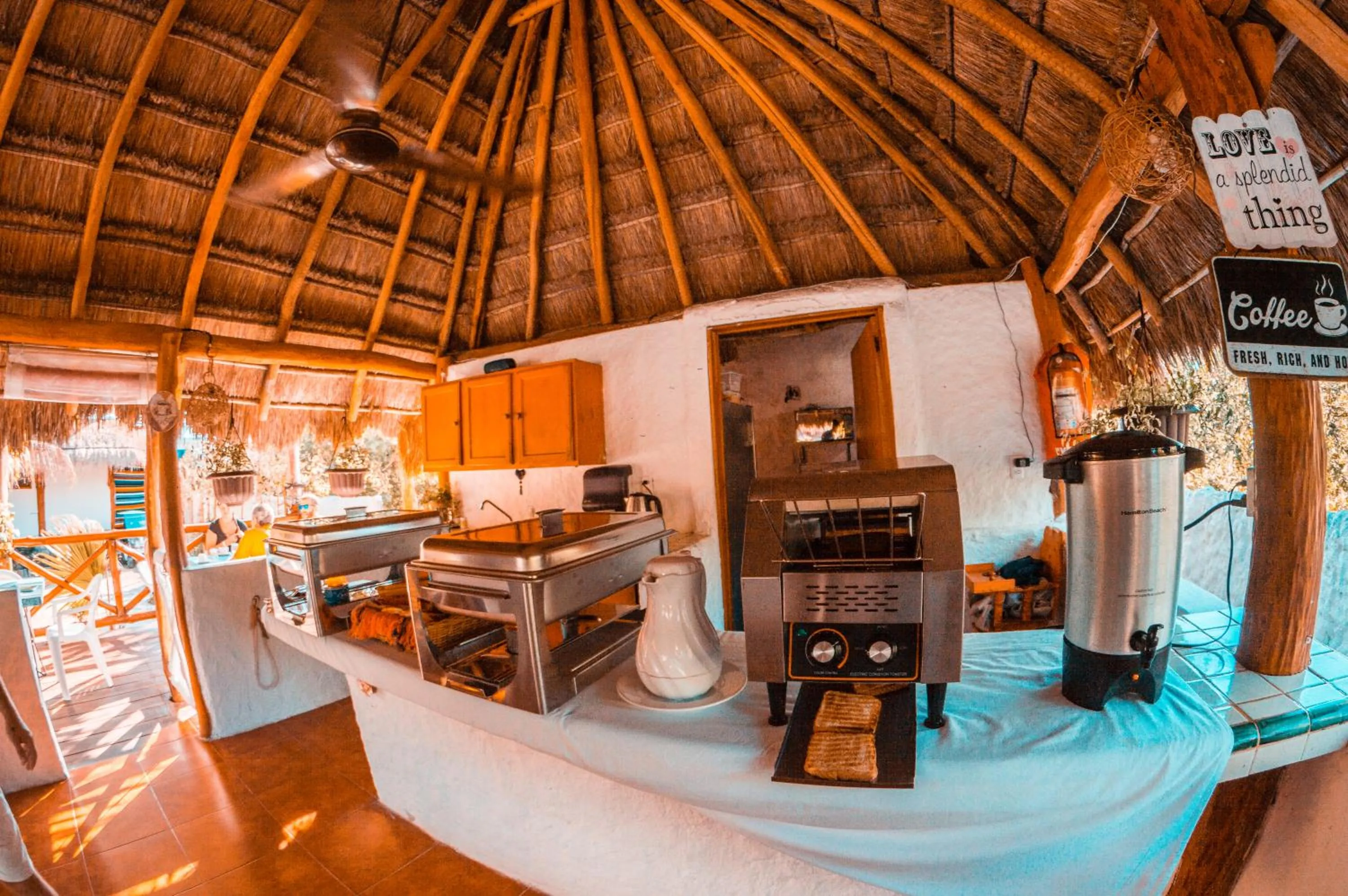 Dining area in Ensueño Holbox & Beach Club
