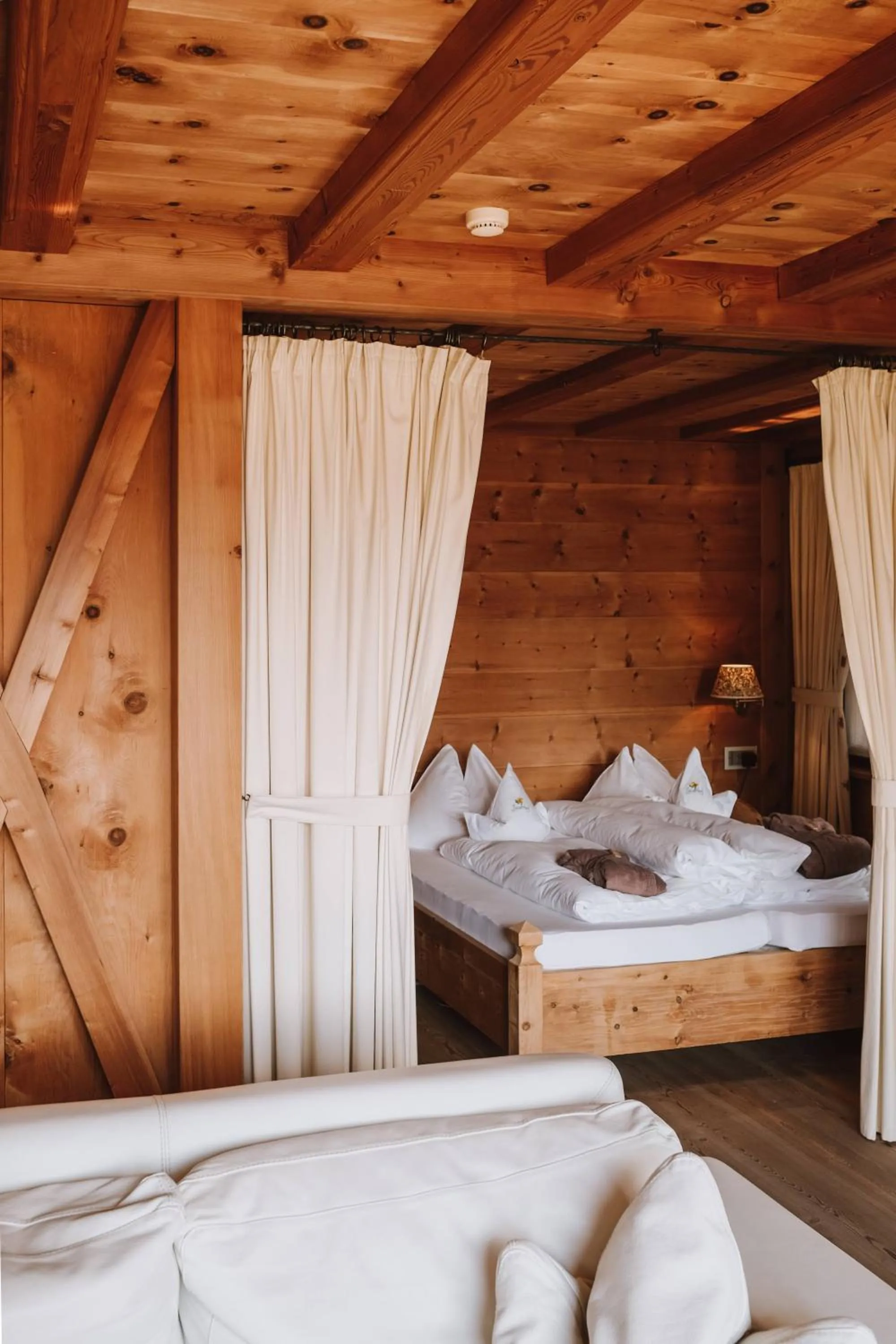 Bedroom, Bed in Naturhotel Lüsnerhof
