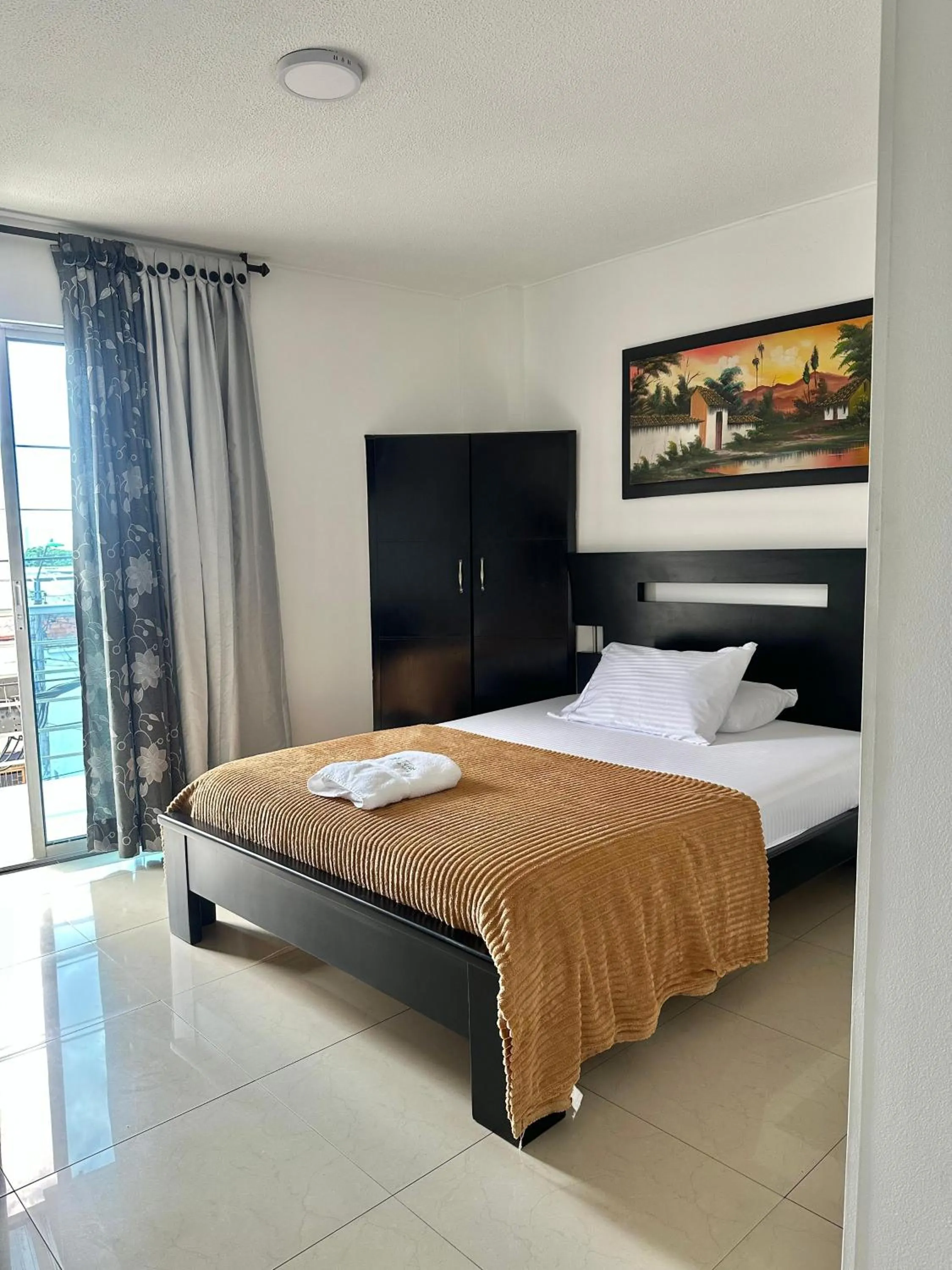 Bed in Hotel Palmeras De Mariana