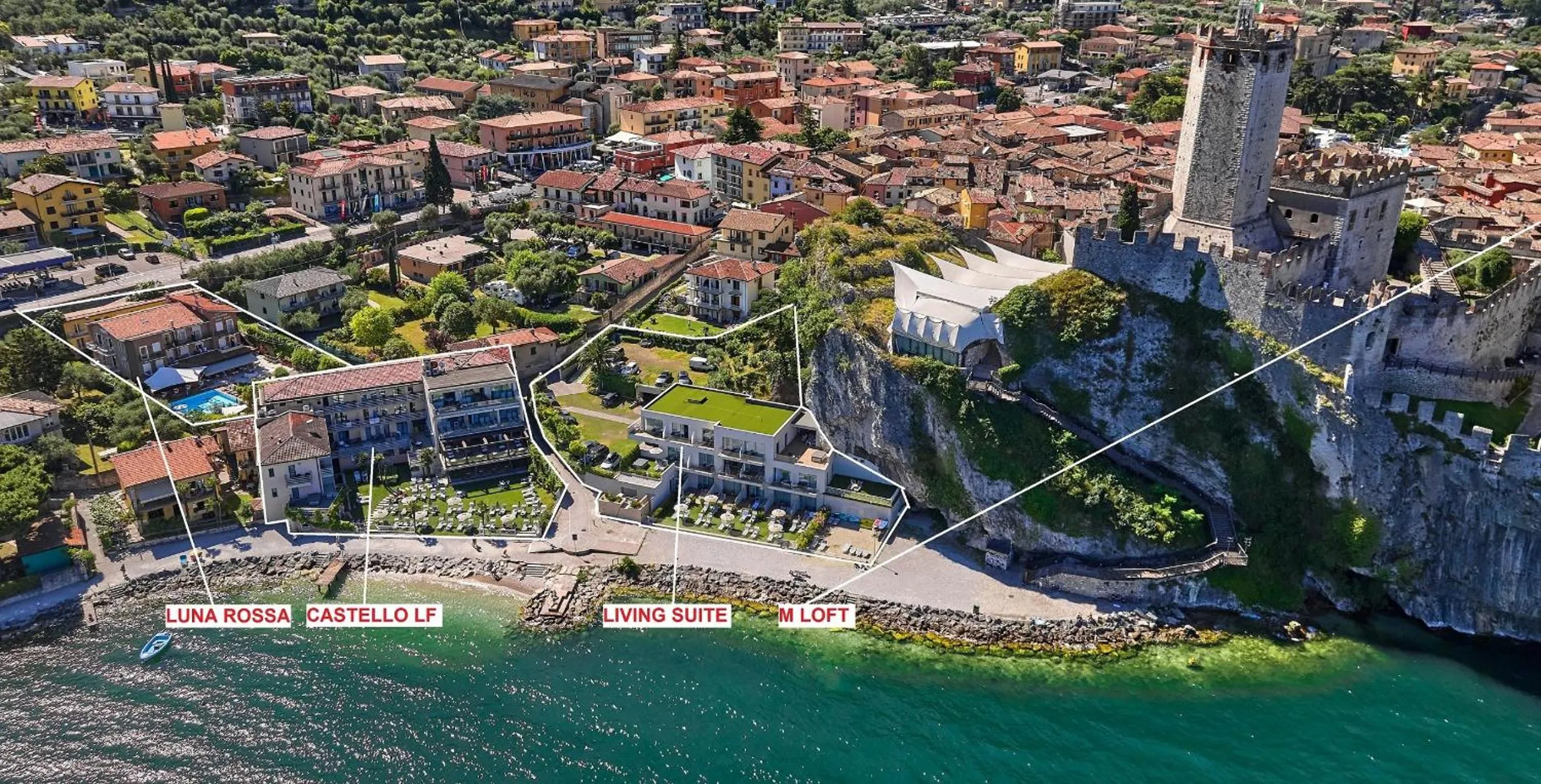 Property building in Hotel Luna Rossa