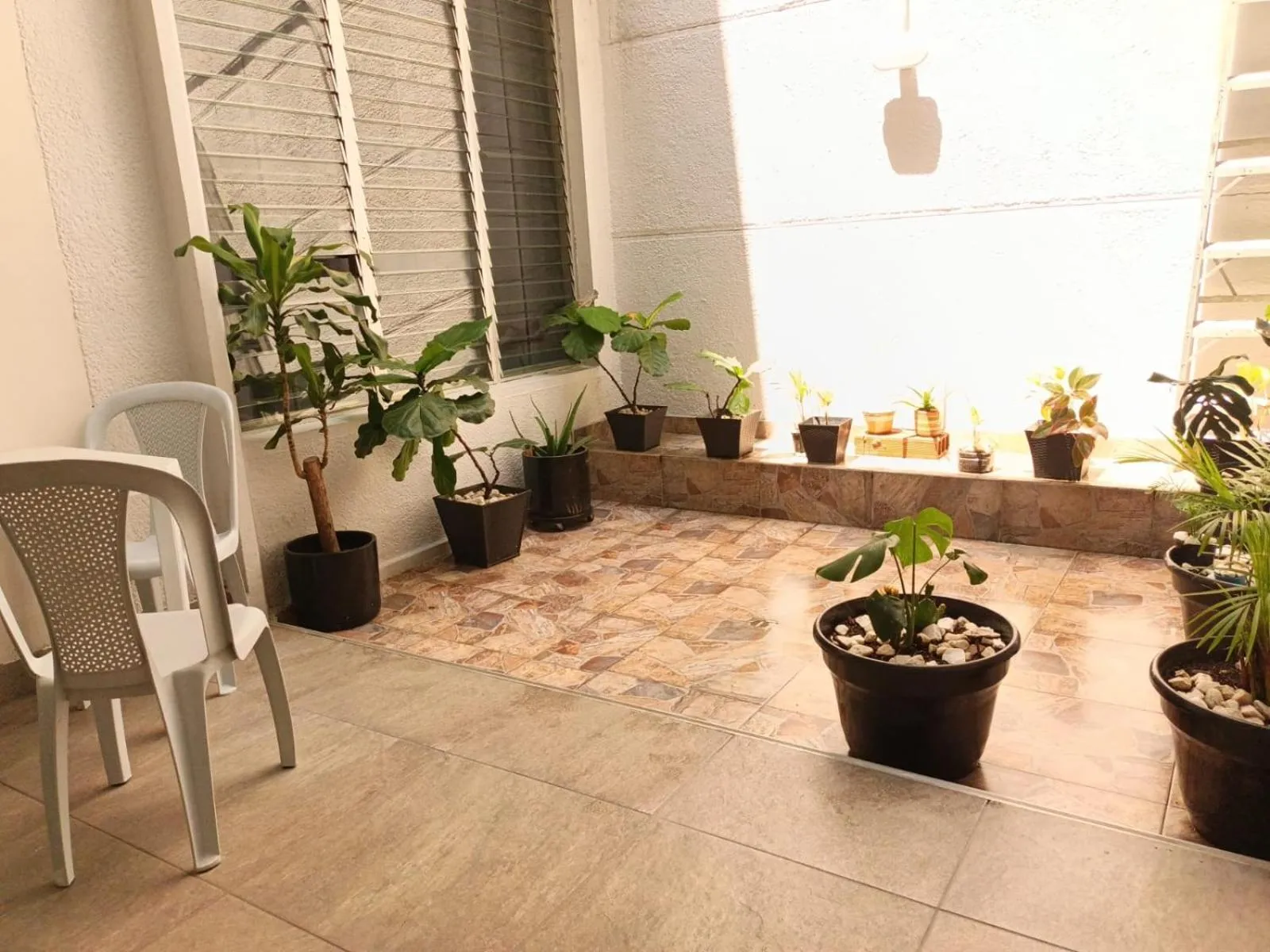 Patio in Hotel Villa Nueva Comfort