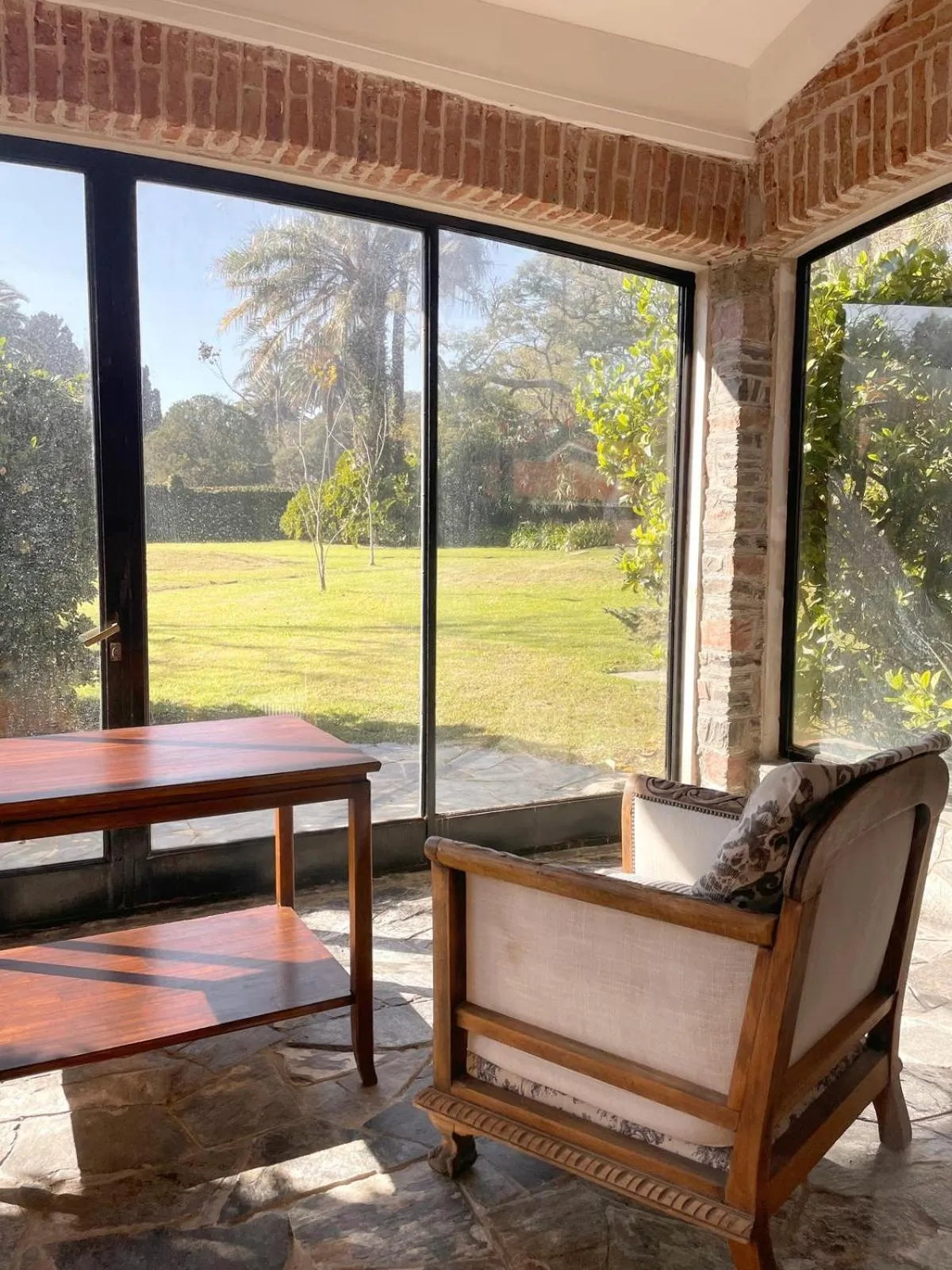Garden view in La Baguala