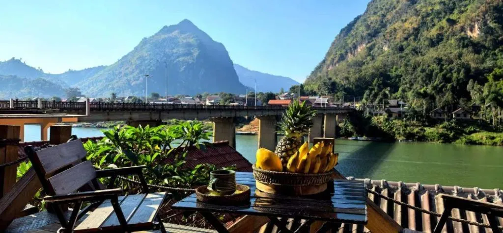 Mountain view in Pont Inn Nong Khiaw