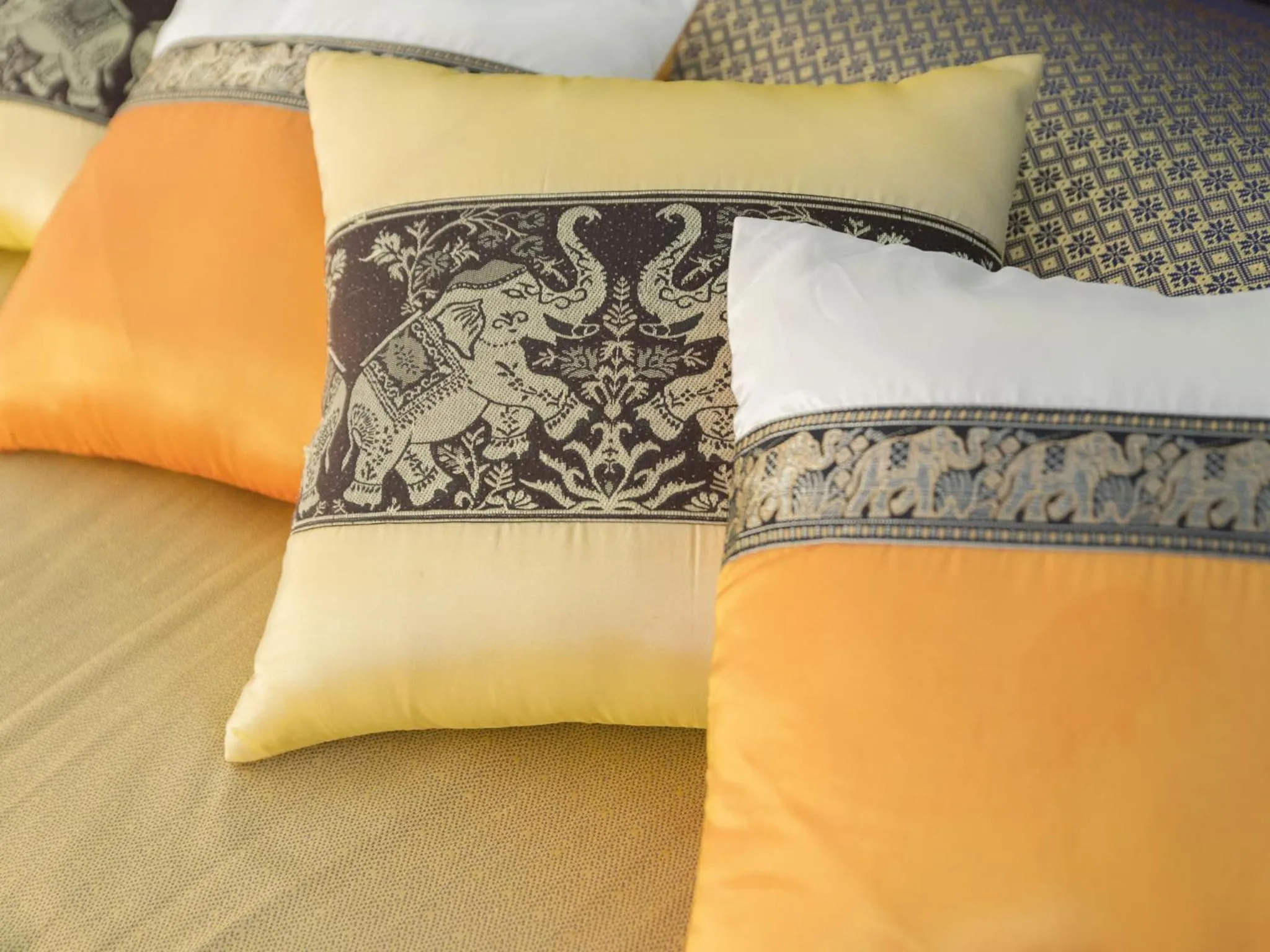 Decorative detail, Bed in Moon Cottage