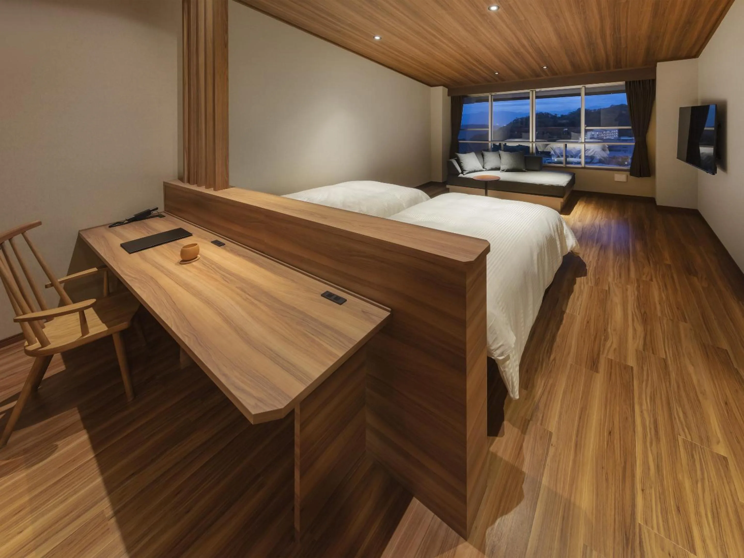 Photo of the whole room, Bed in Azumakan