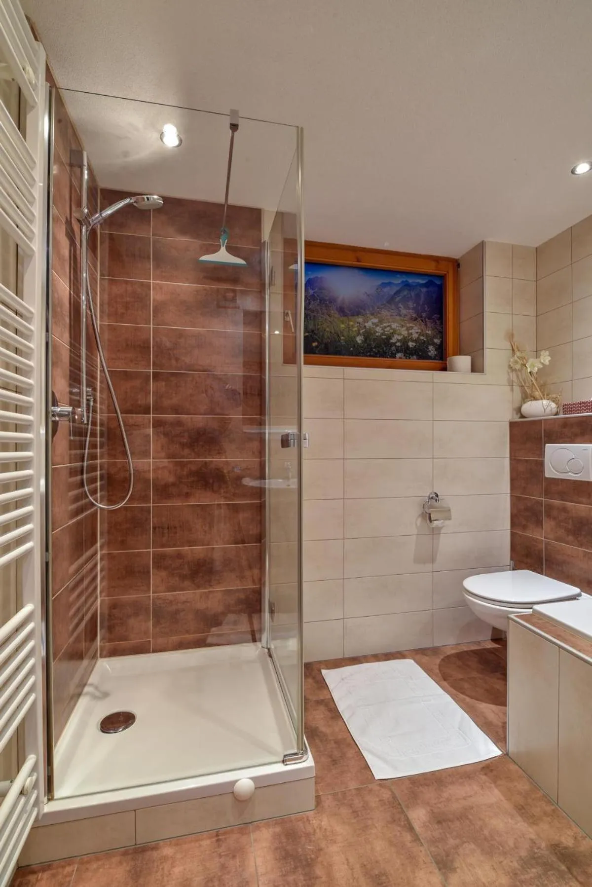 Shower in Ferienhaus Gundolf Peter
