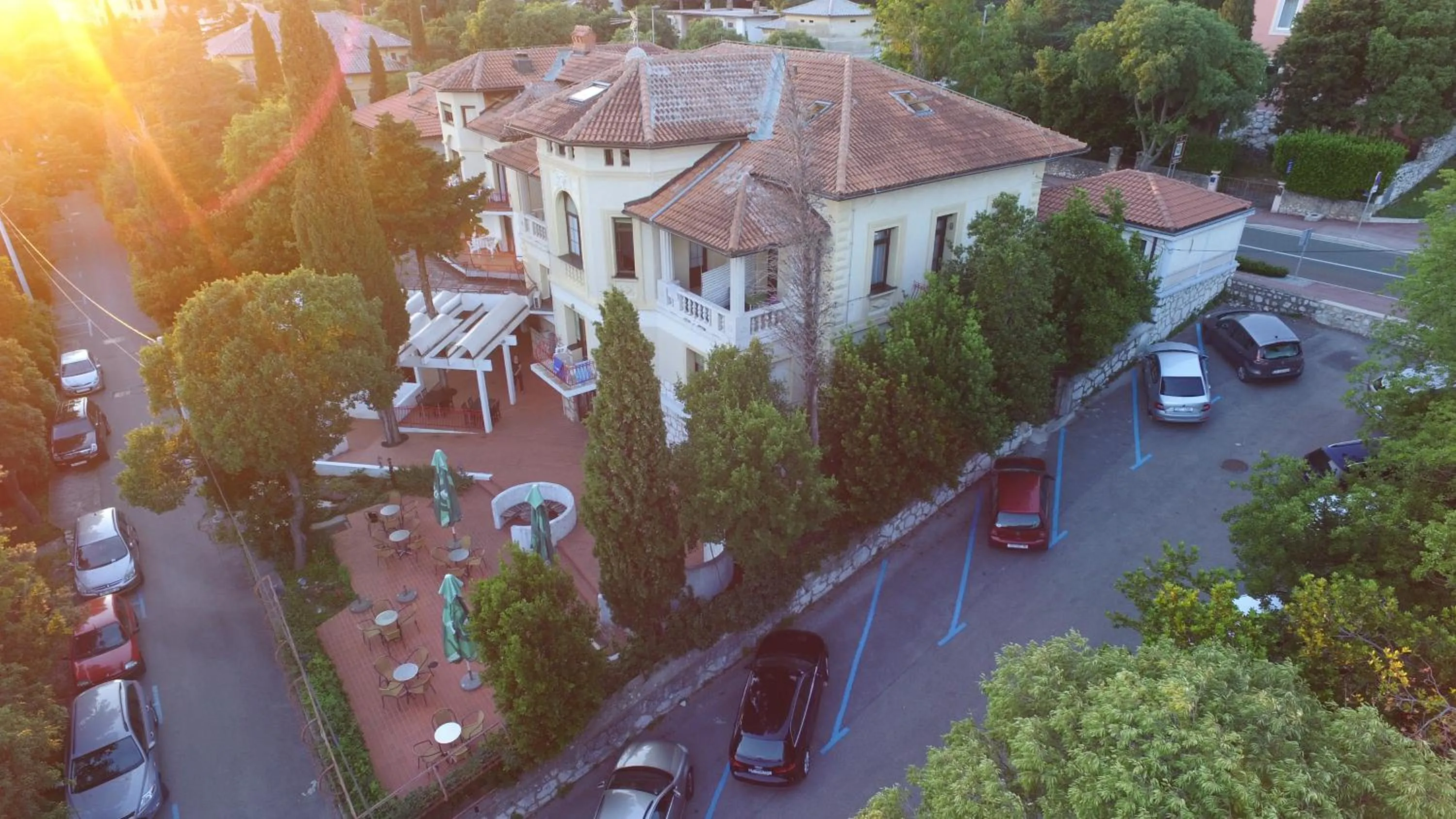 Bird's eye view in Pansion Ruža
