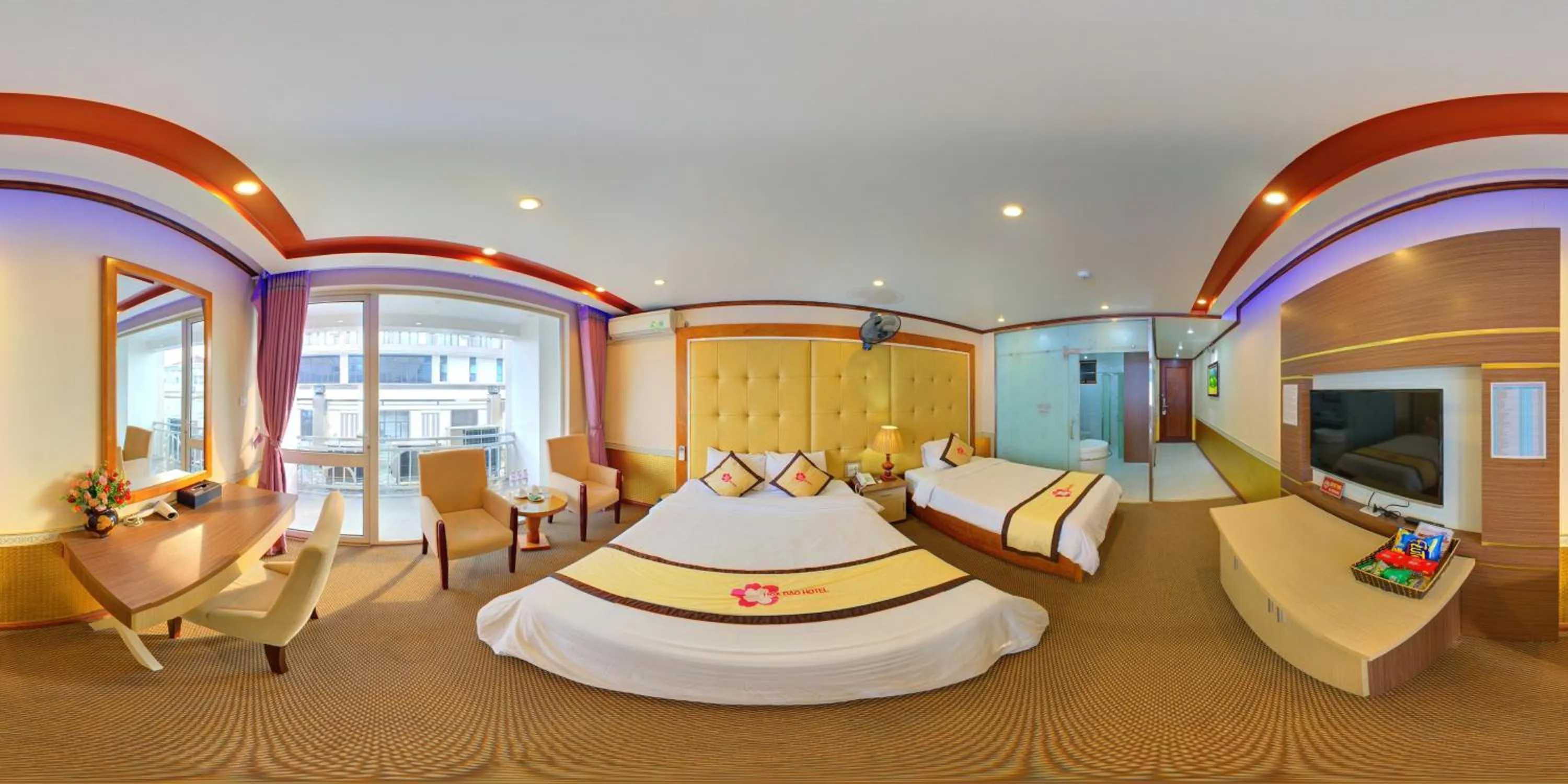 Bed in Hoa Dao Hotel