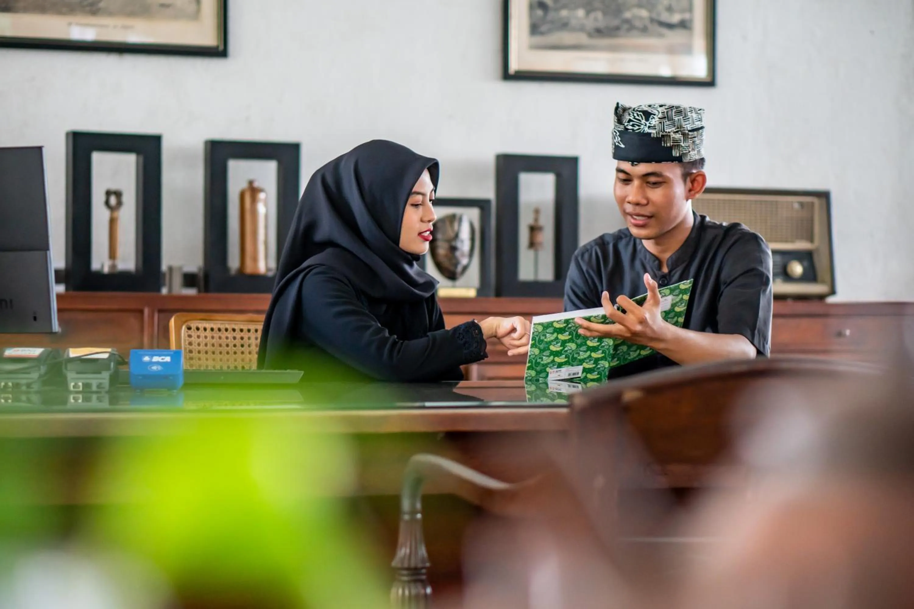 Lobby or reception in Hotel Blambangan