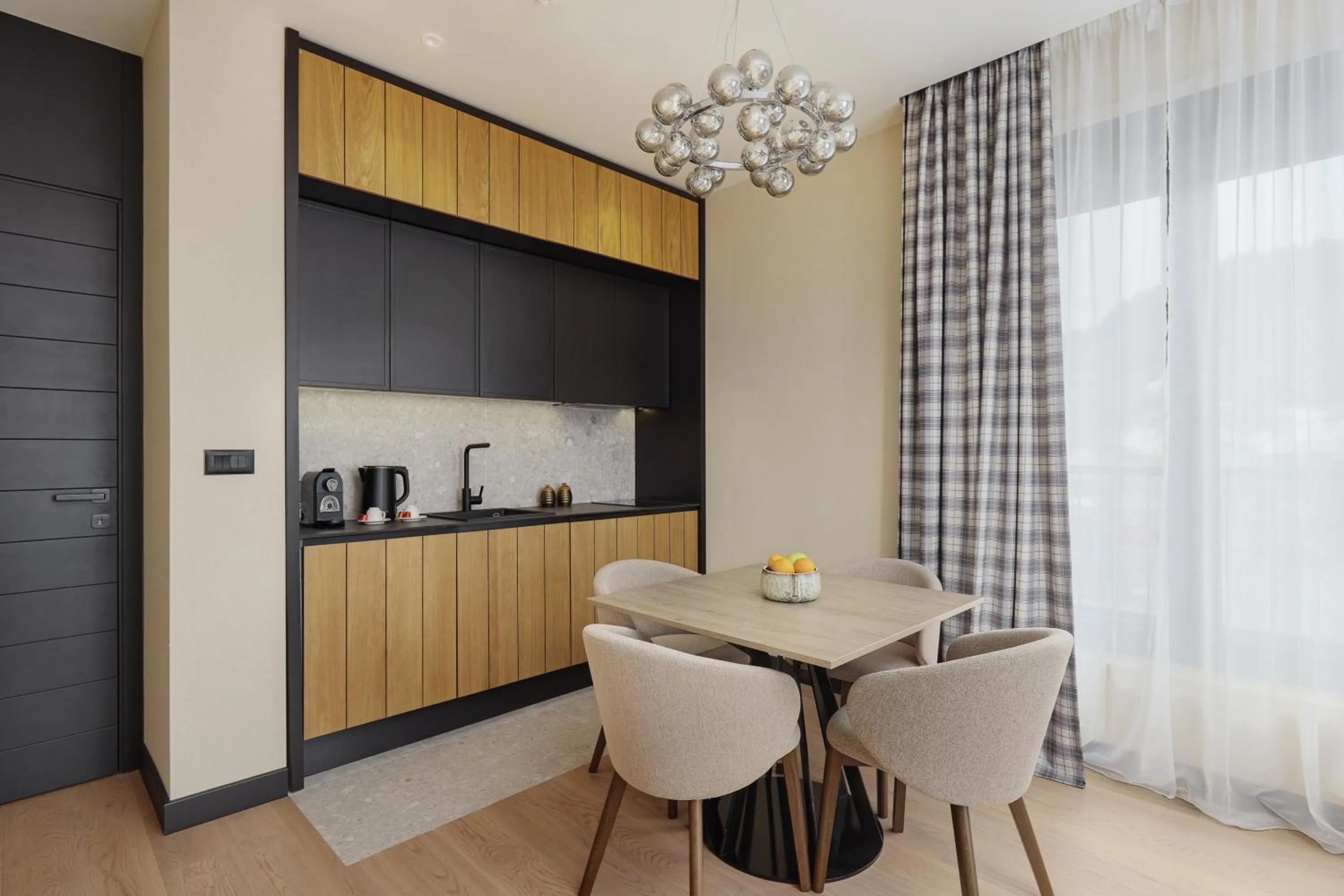 Kitchen or kitchenette in Wulfenia Hotel & Spa