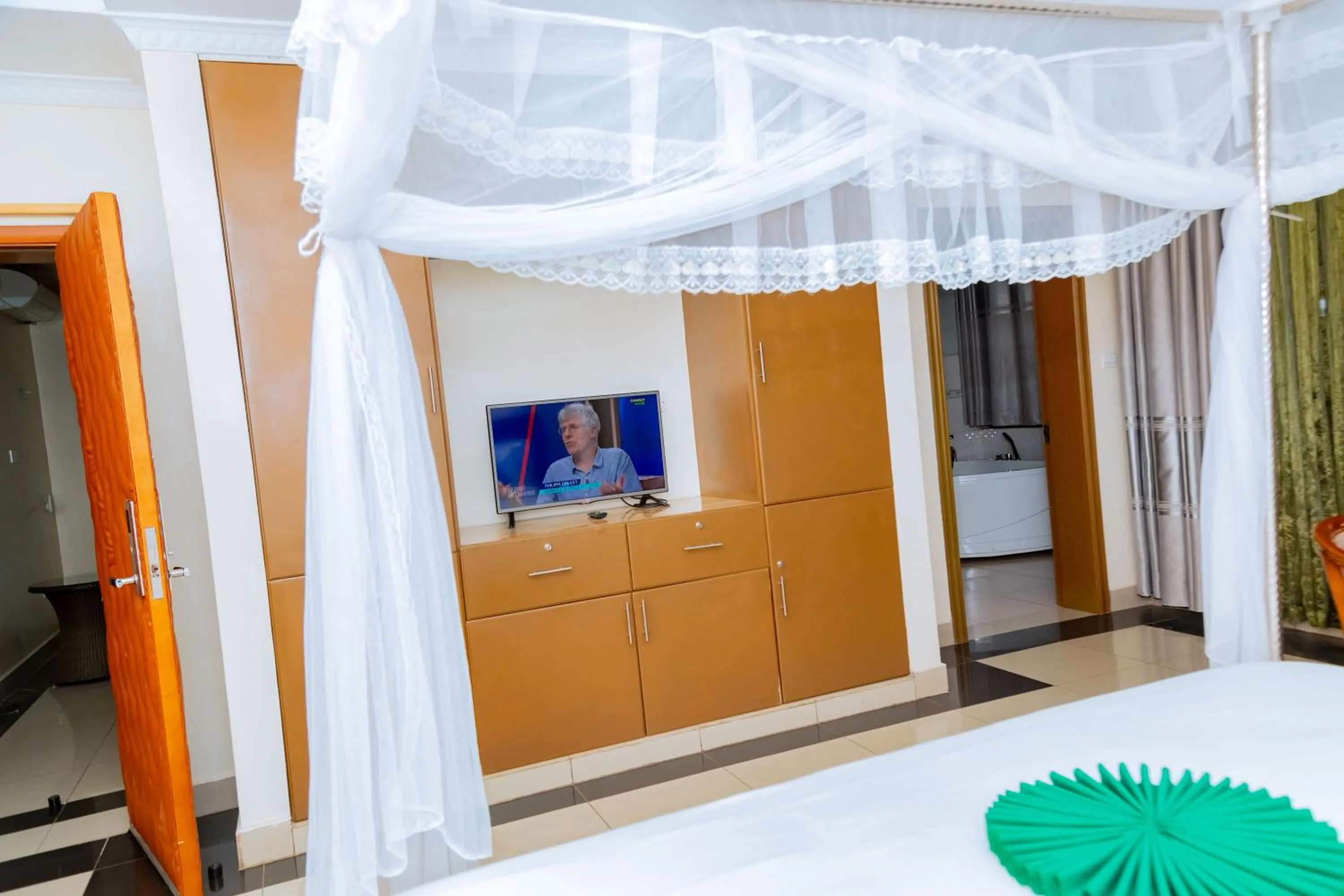 Photo of the whole room, Bed in Five to Five Hotel