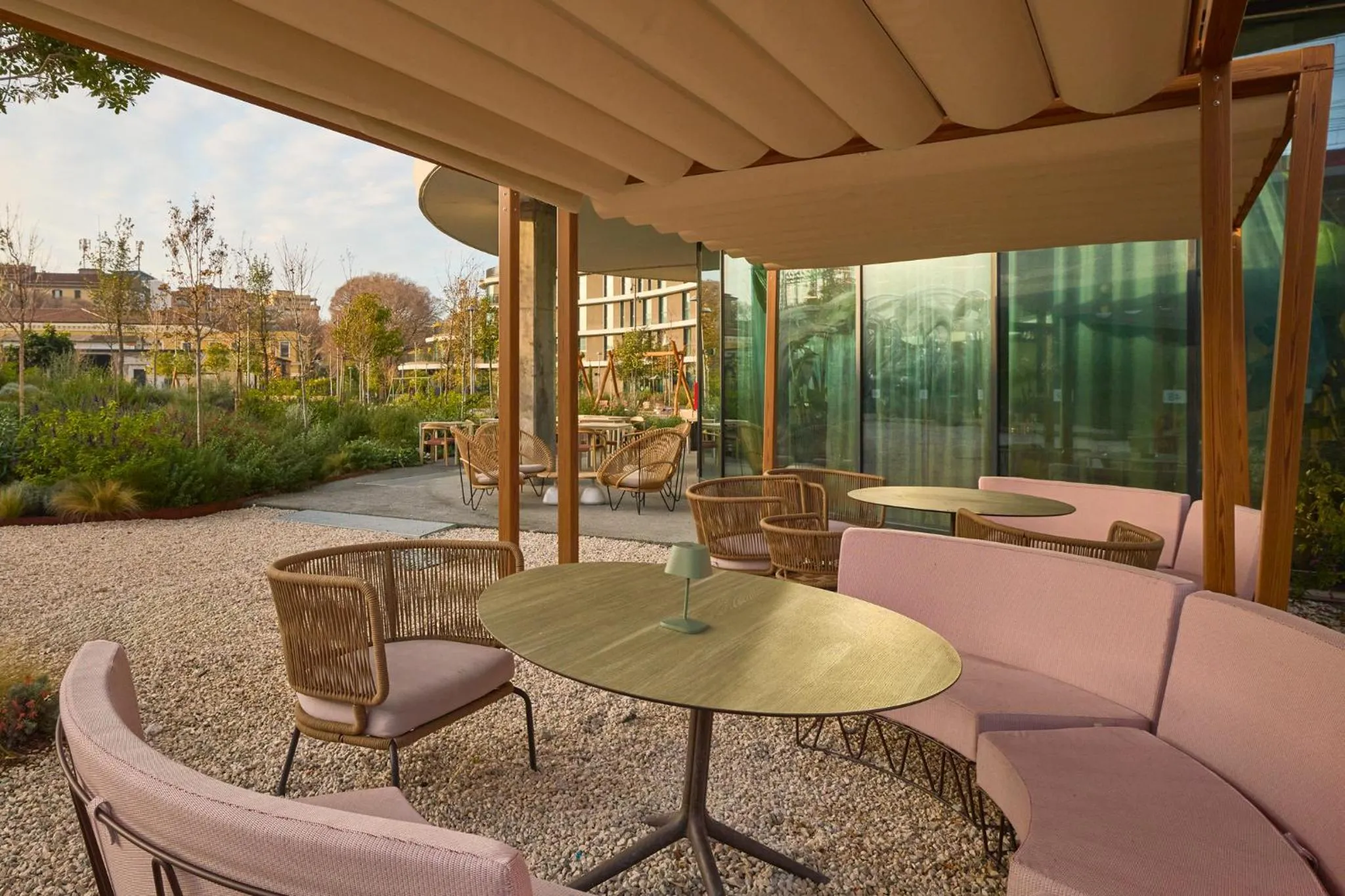 Patio in The Social Hub Rome