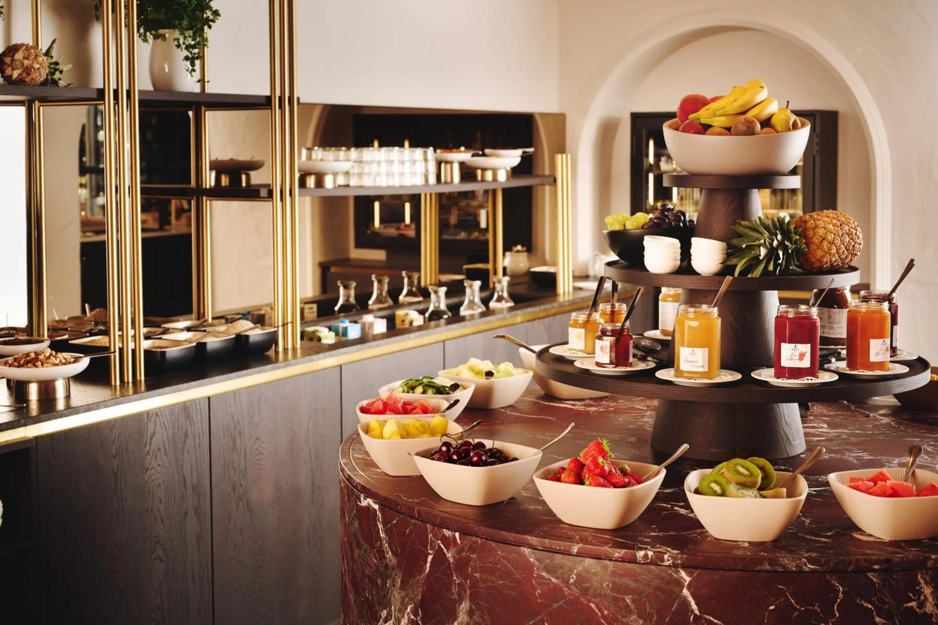 Buffet breakfast in Burg Hotel Oberlech