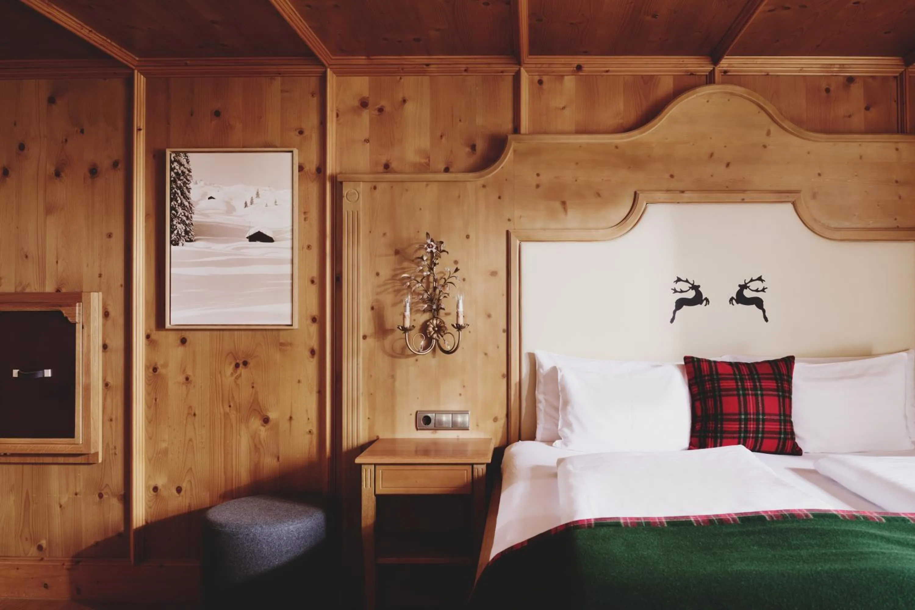 Bed in Burg Hotel Oberlech