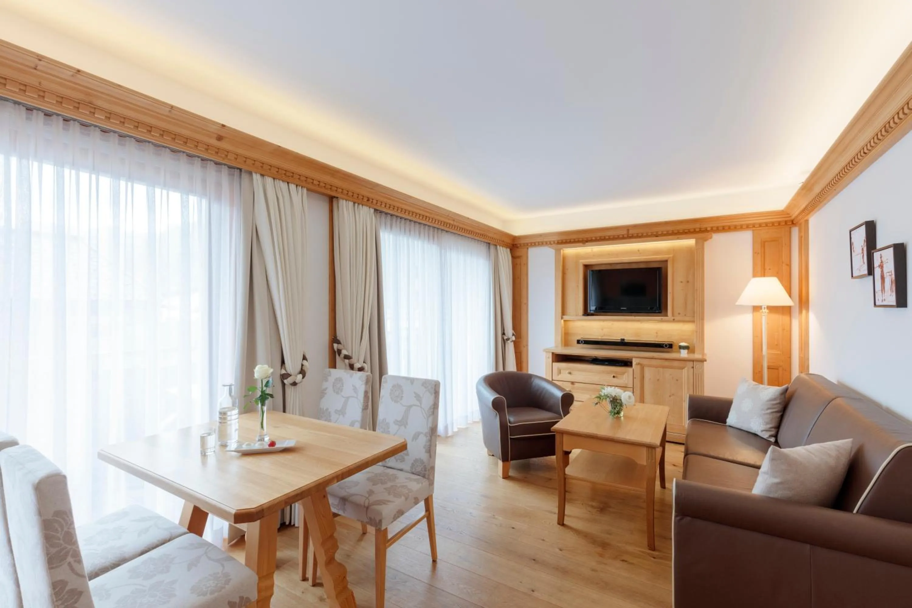 Seating area in Burg Hotel Oberlech