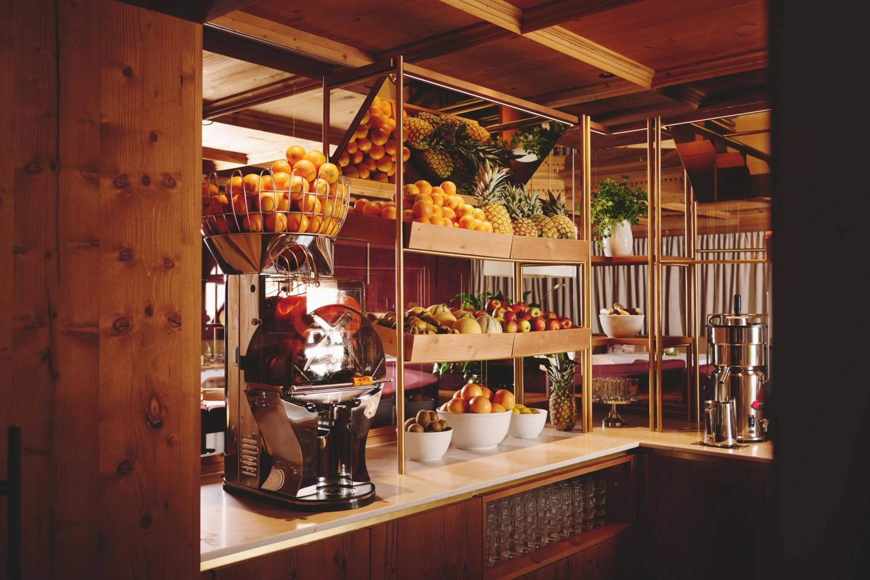 Buffet breakfast in Burg Hotel Oberlech