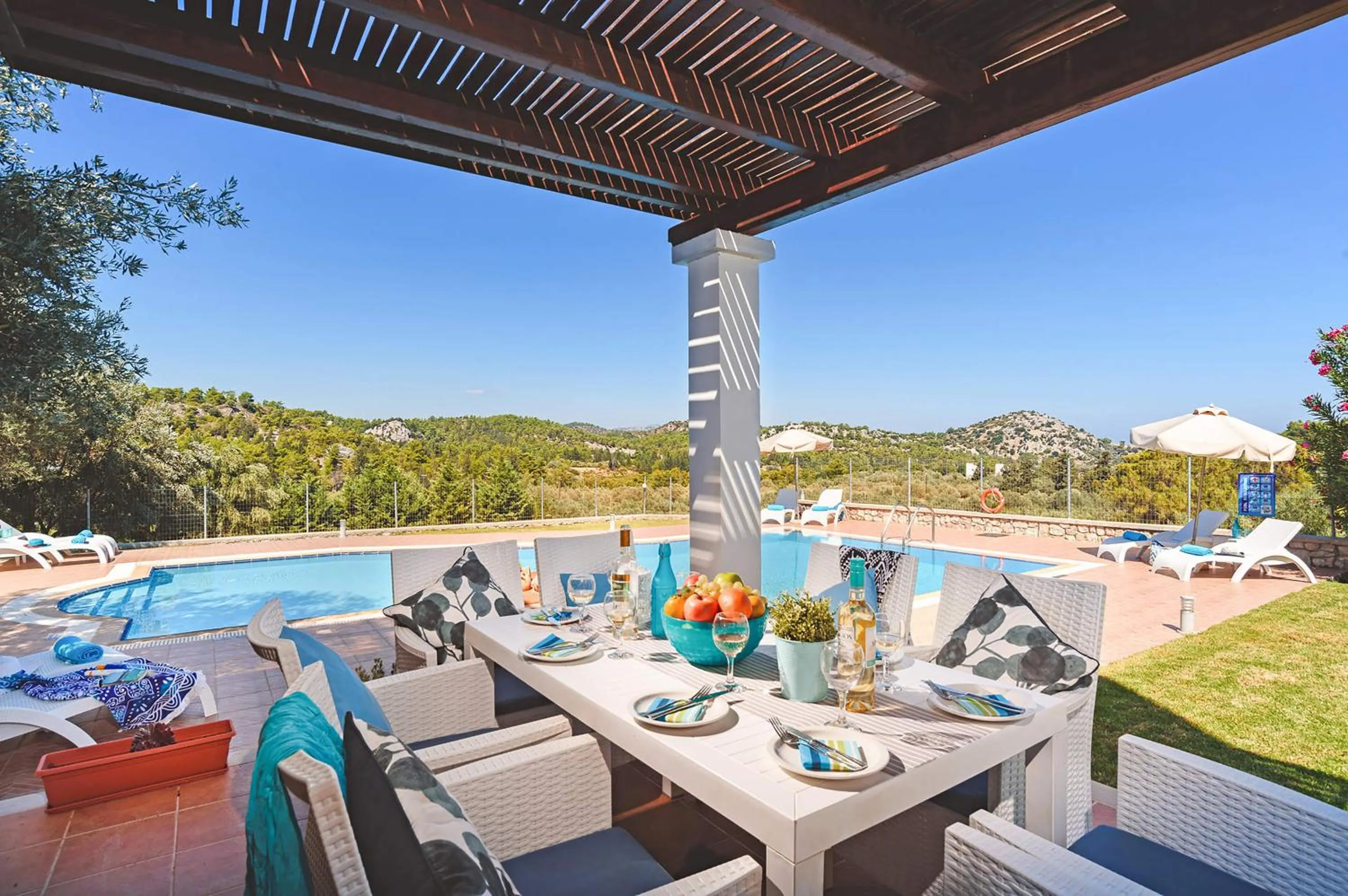 Patio in Seven Springs Villas