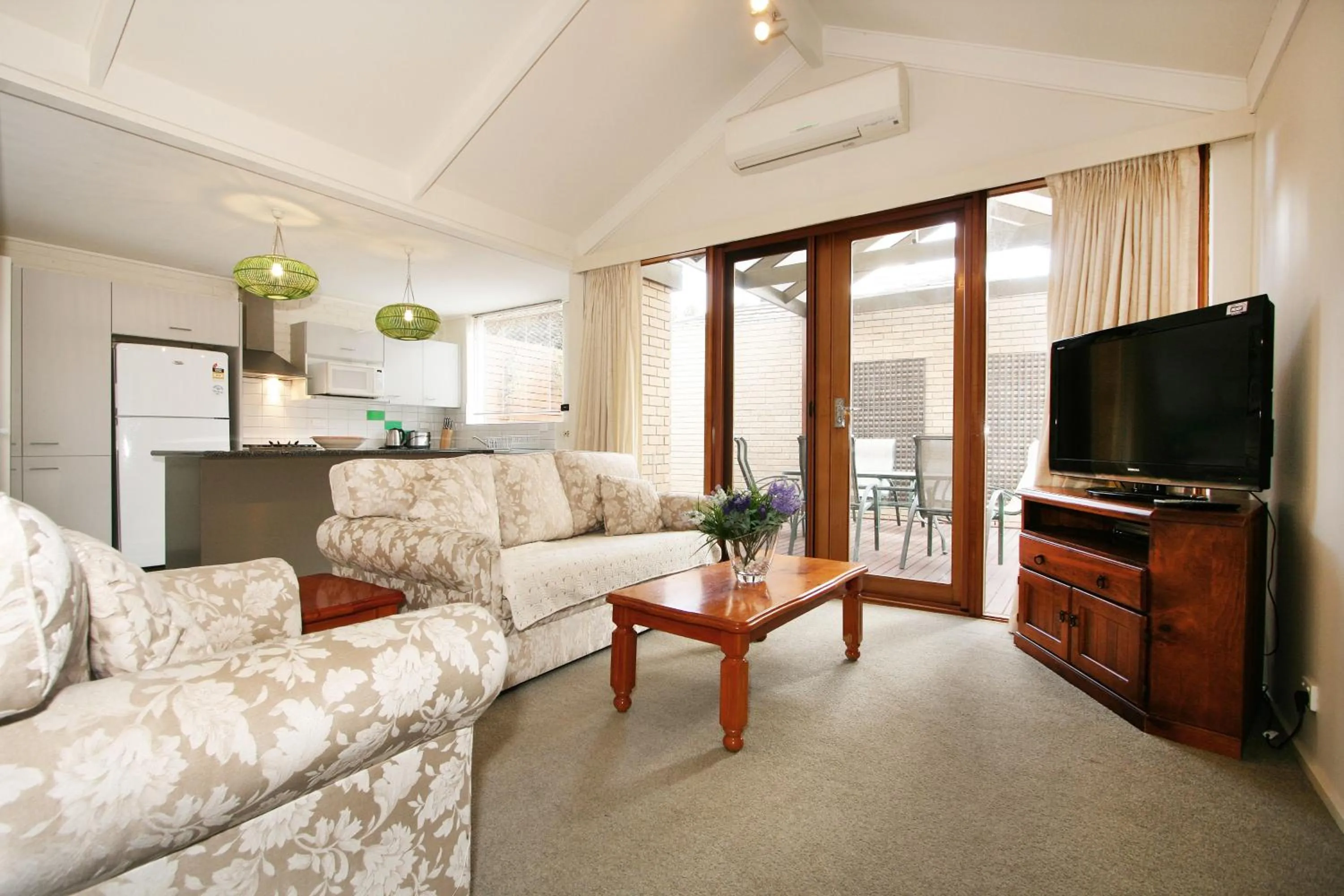 Living room in Wattle Holiday Rental