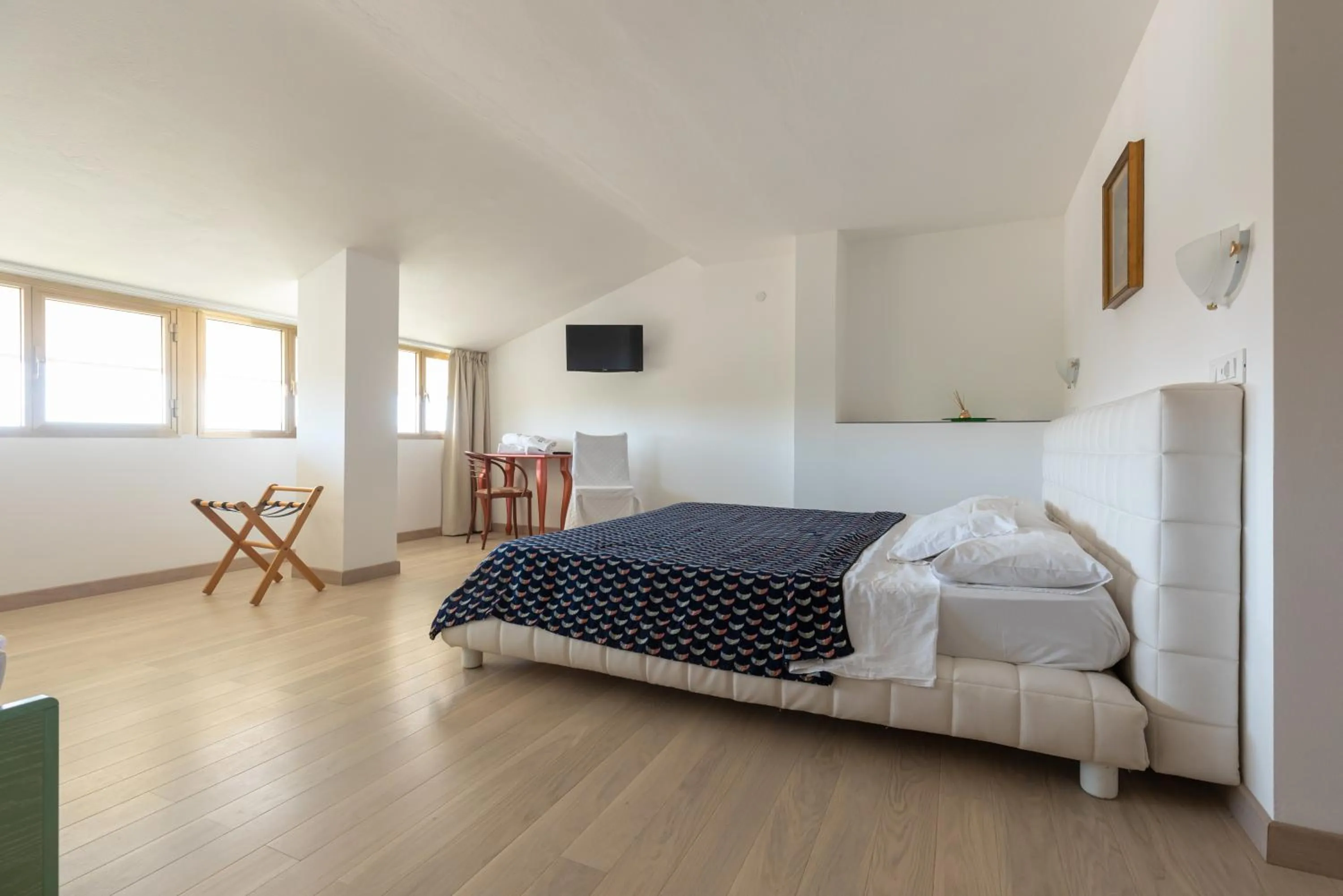 Bed in Hotel Cavallino Bianco