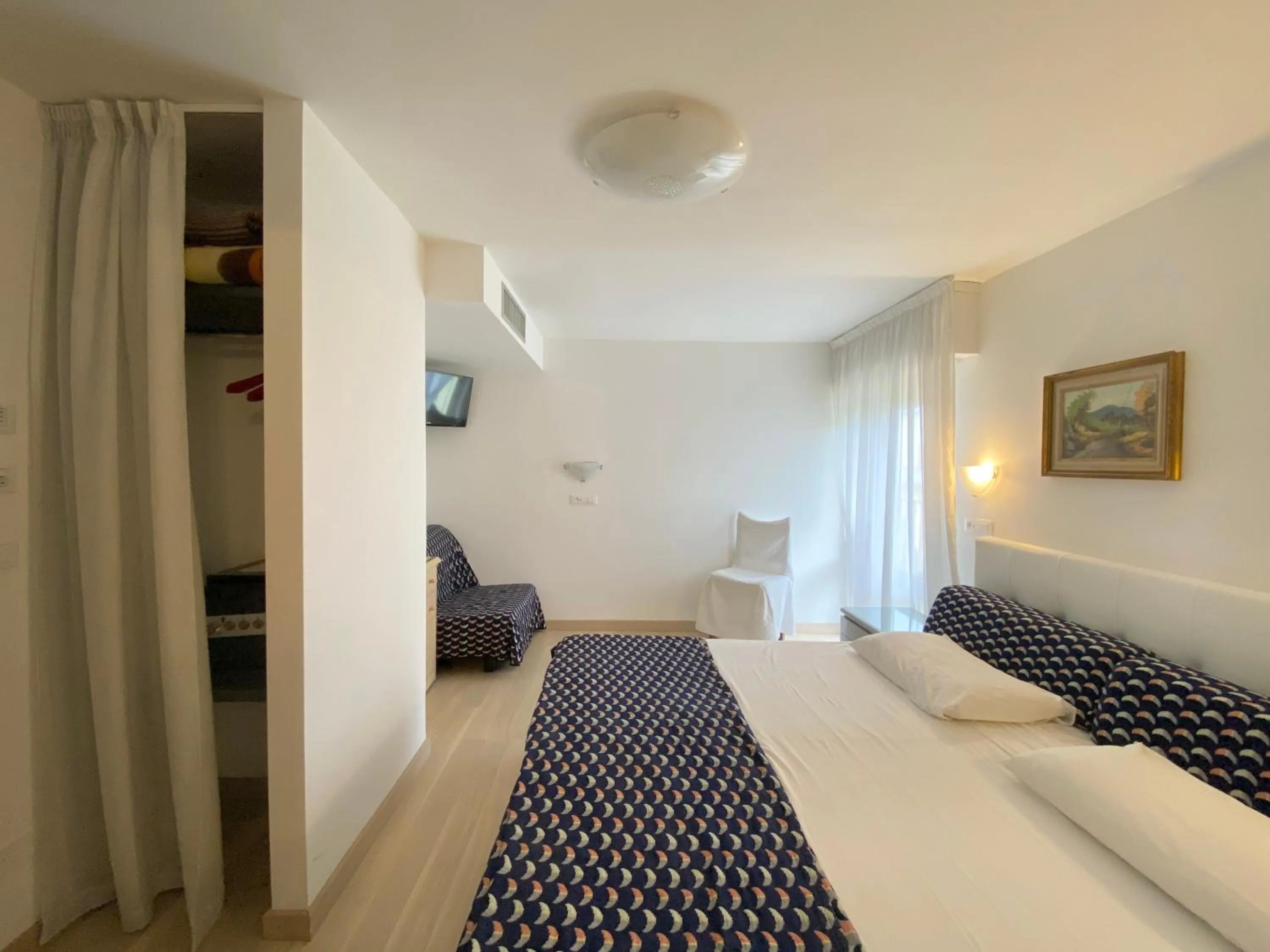 Bed in Hotel Cavallino Bianco