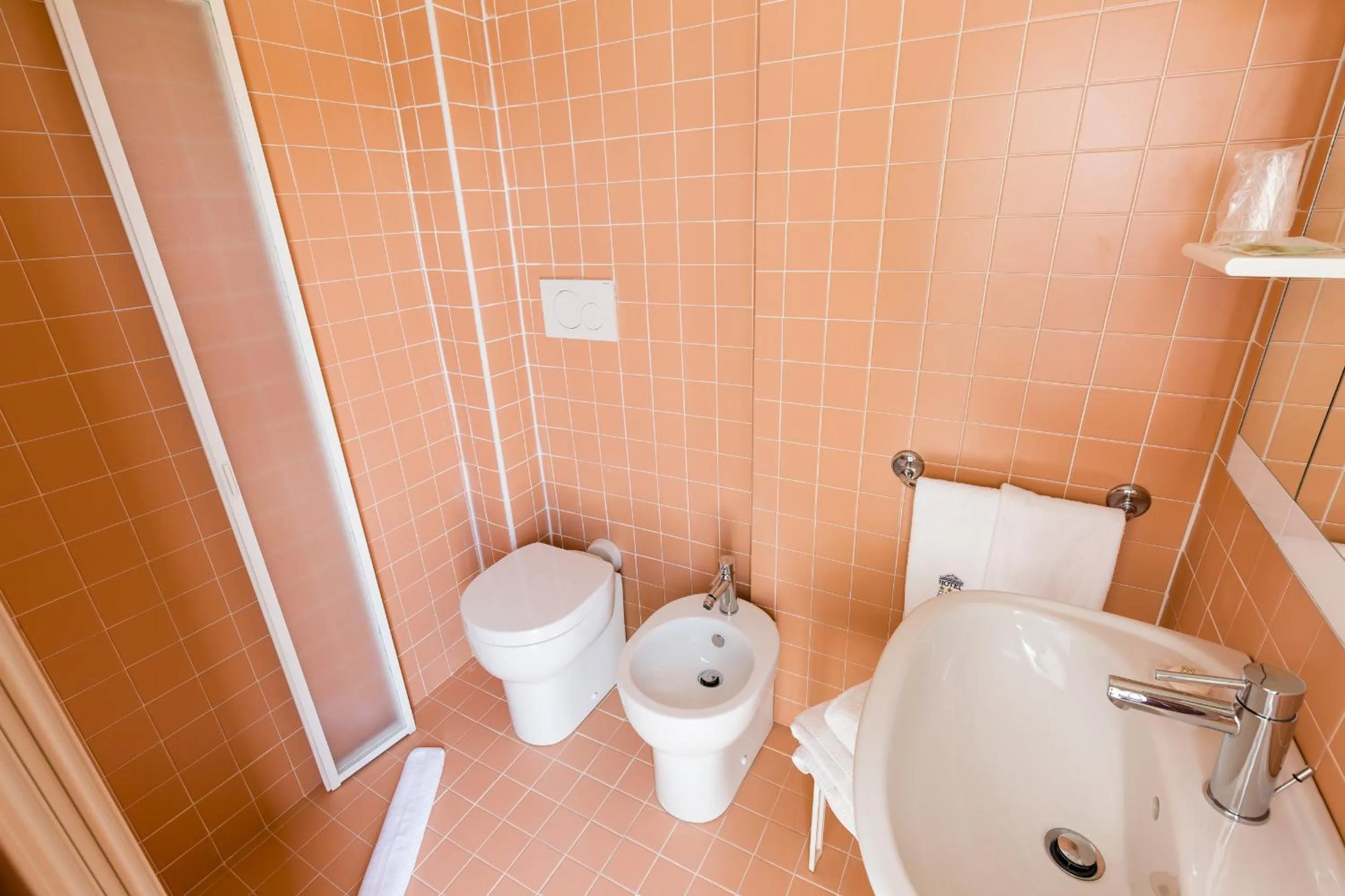 Bathroom in Hotel Cavallino Bianco