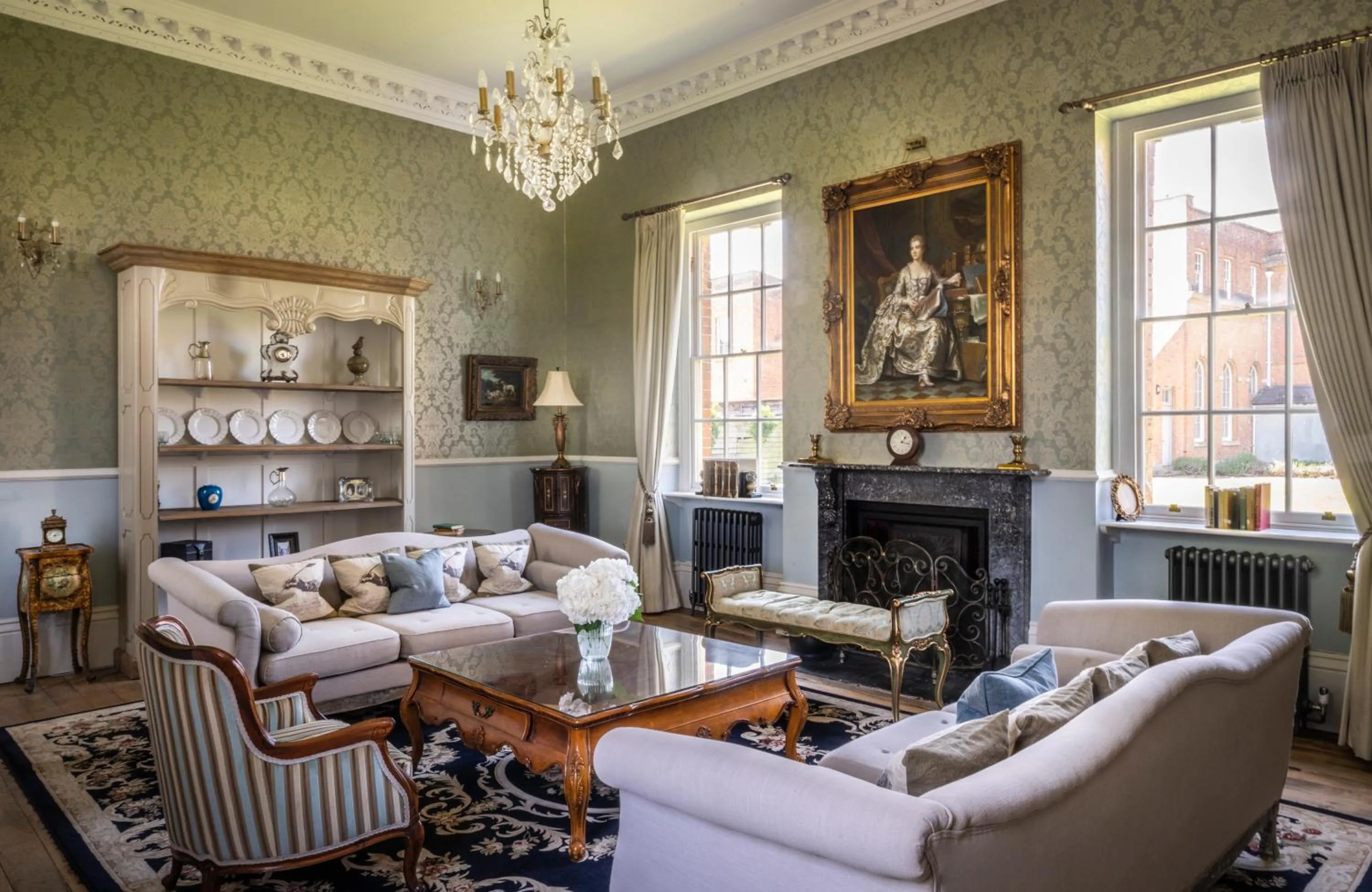 Seating area in Stanbrook Abbey Hotel, Worcester