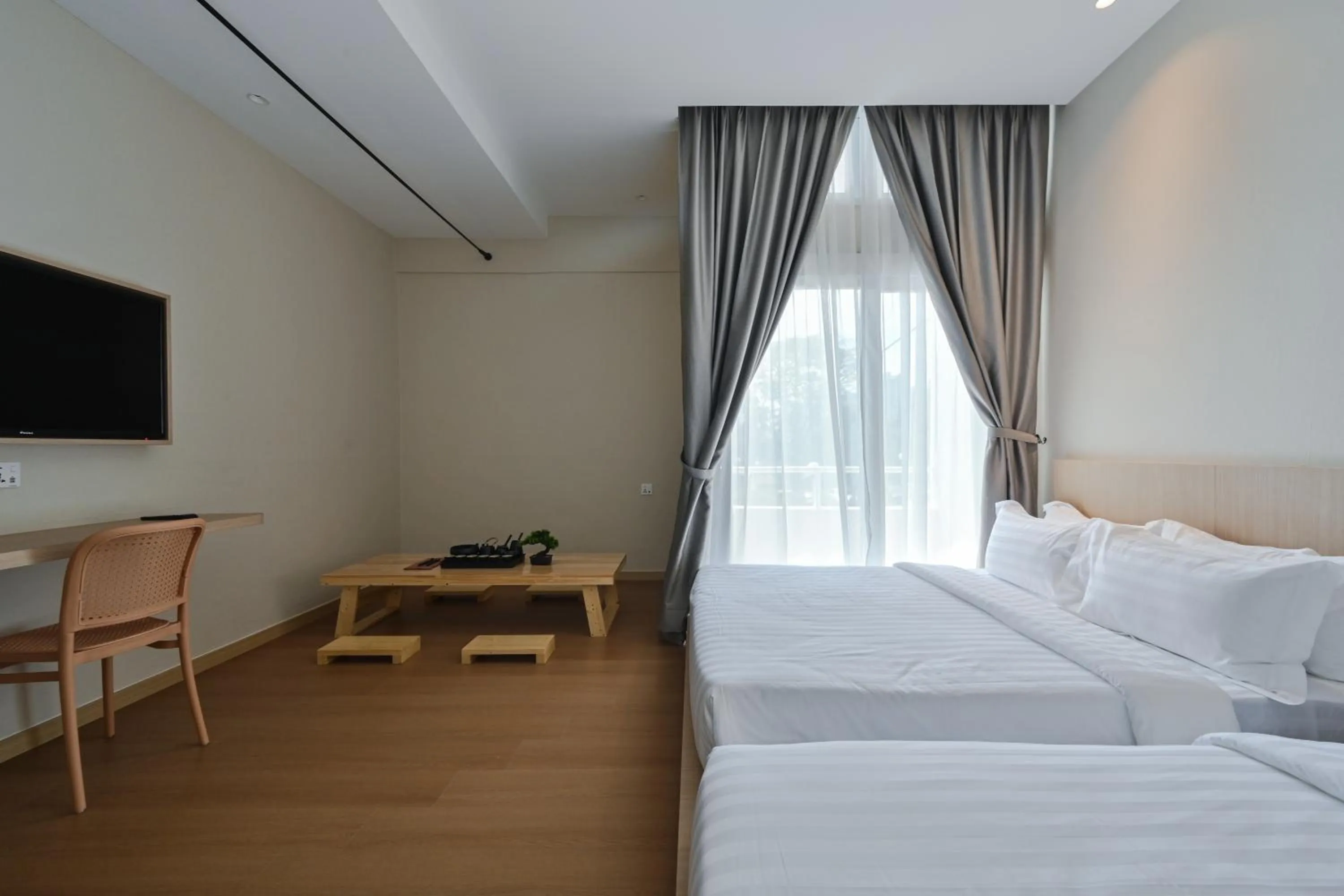 Bed in Simple Sanctuary Tanjung Tokong