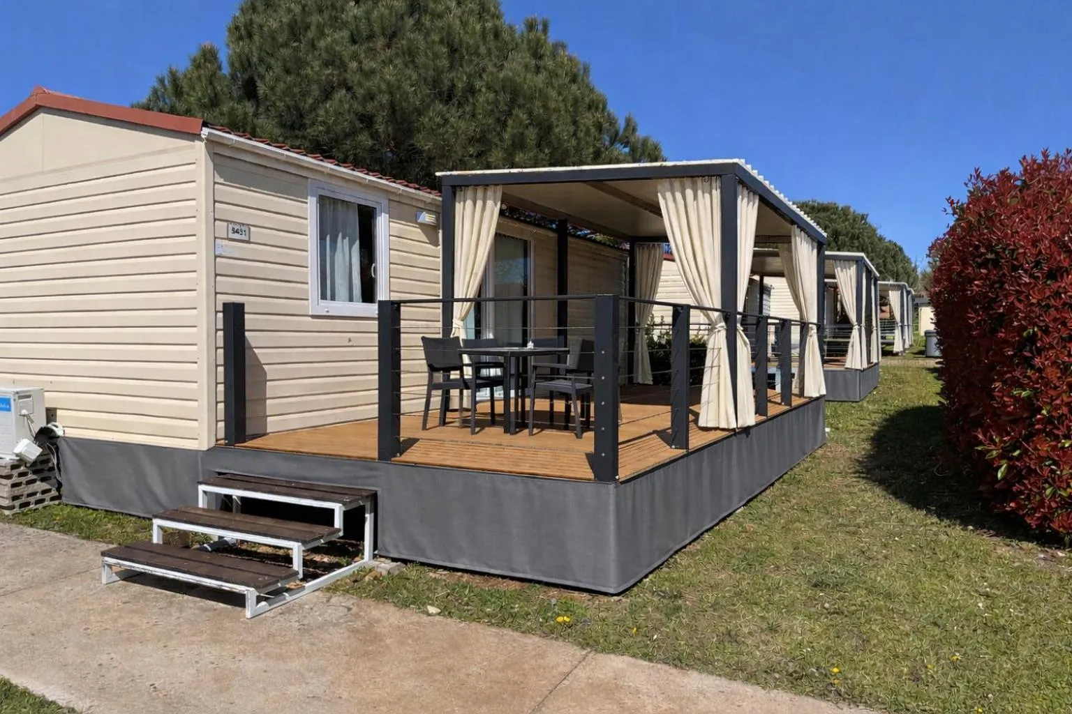 Balcony/Terrace in Mobile Homes Relax Park Umag