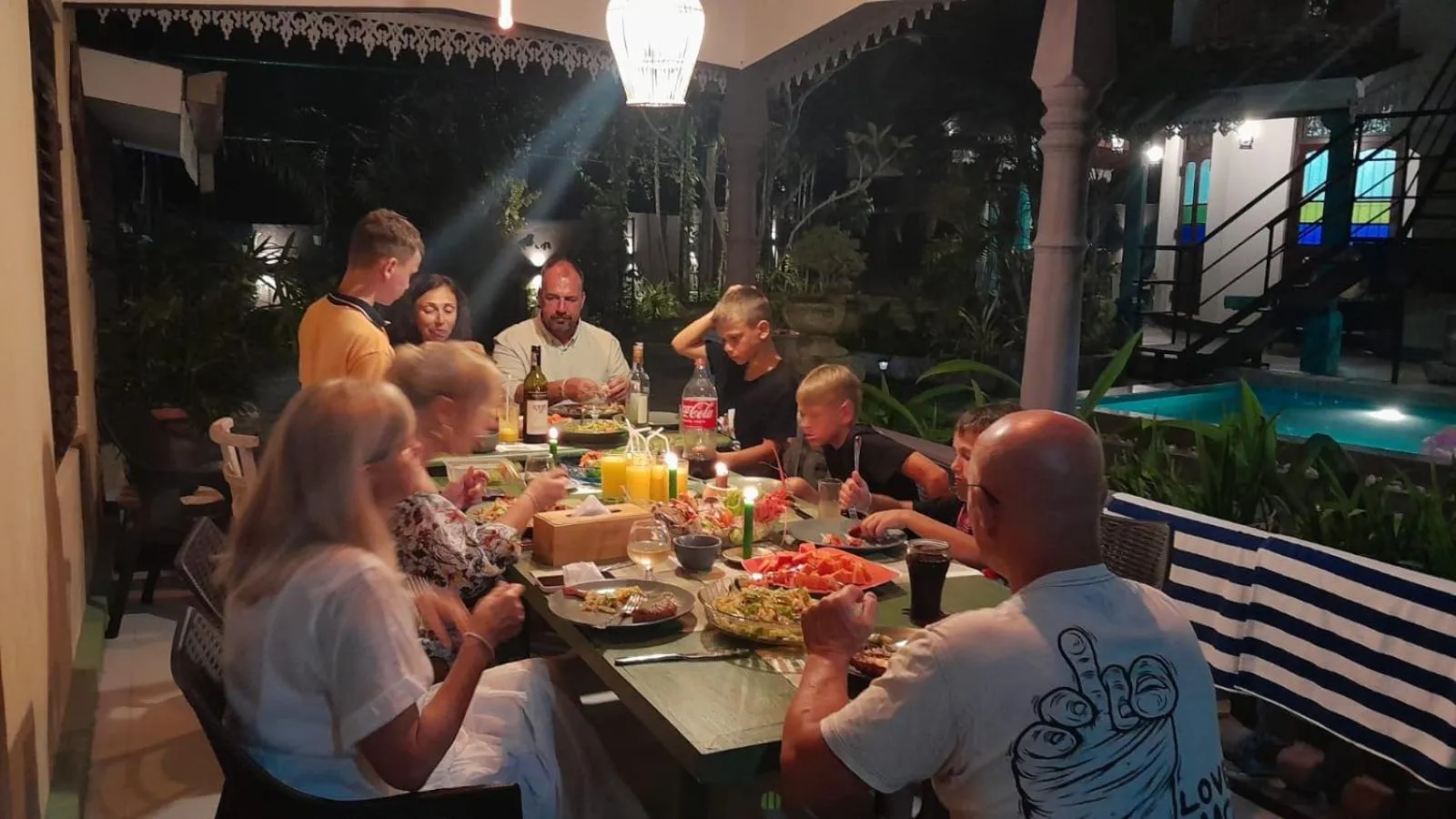 Dinner in The Vitamin Sea