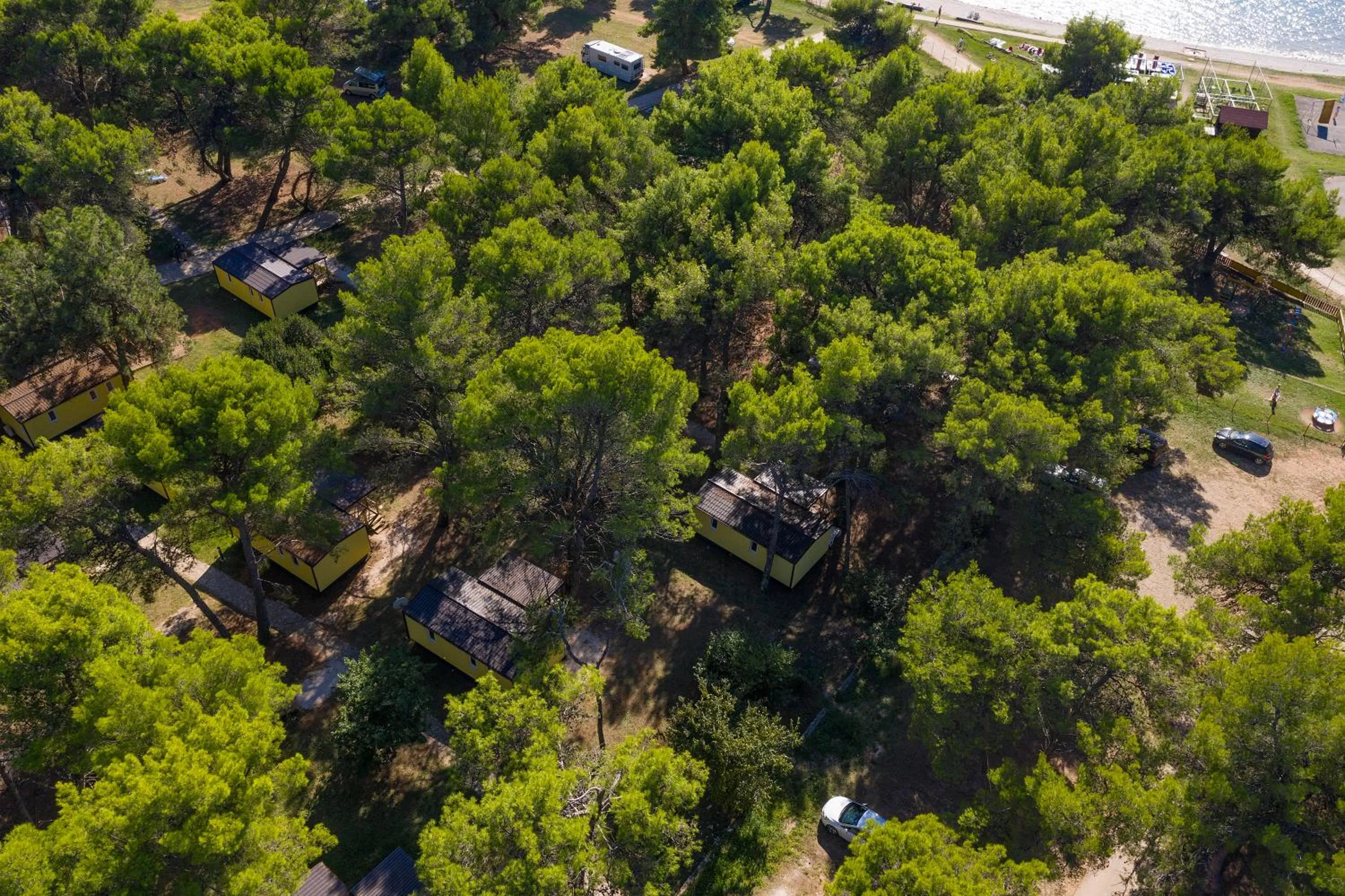 Bird's eye view in Mobile Homes Camp Pineta - Adriatic Kampovi
