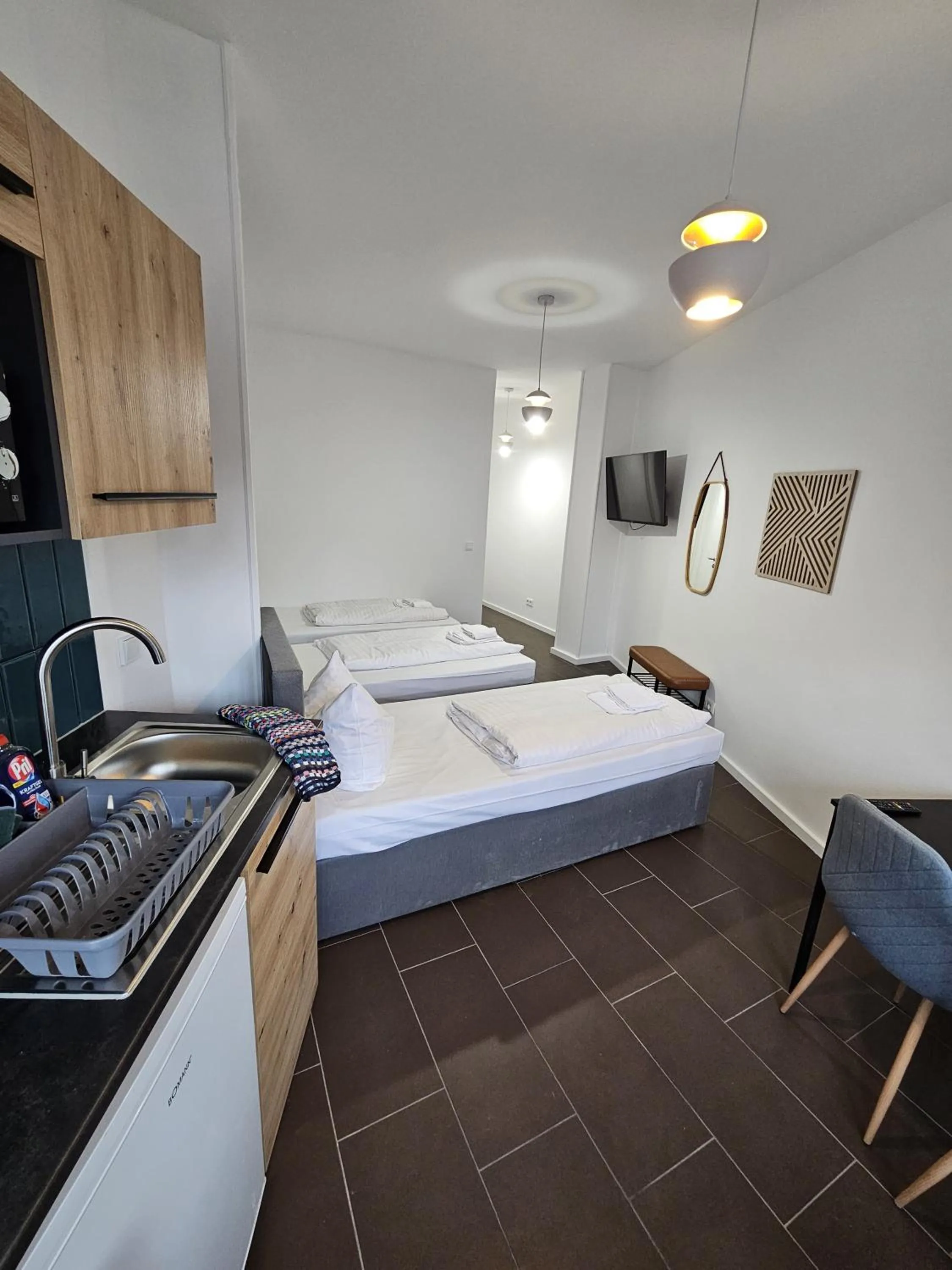 Bed in ApartHotel Slumber 24h Self Check in