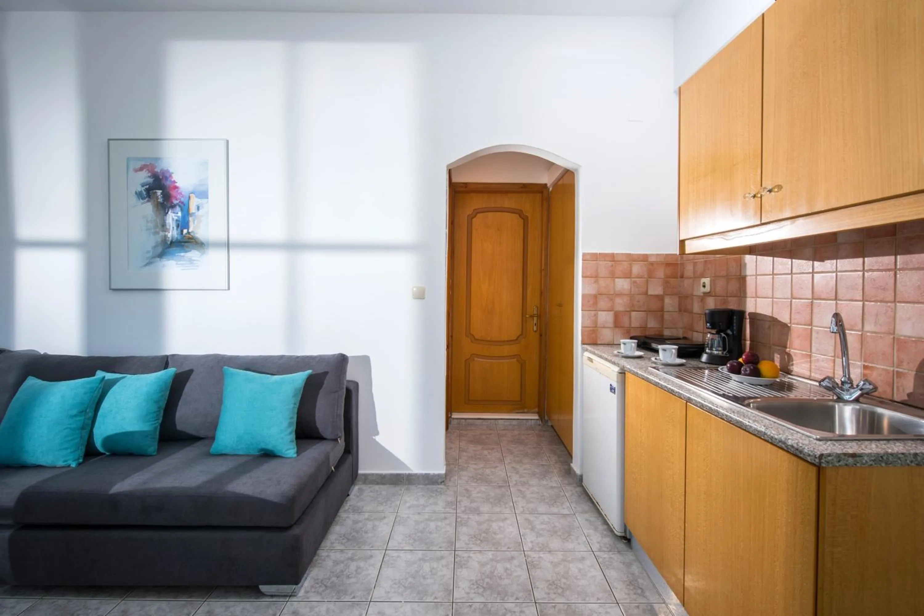 Kitchen or kitchenette in Elena's Beach Garden by Estia