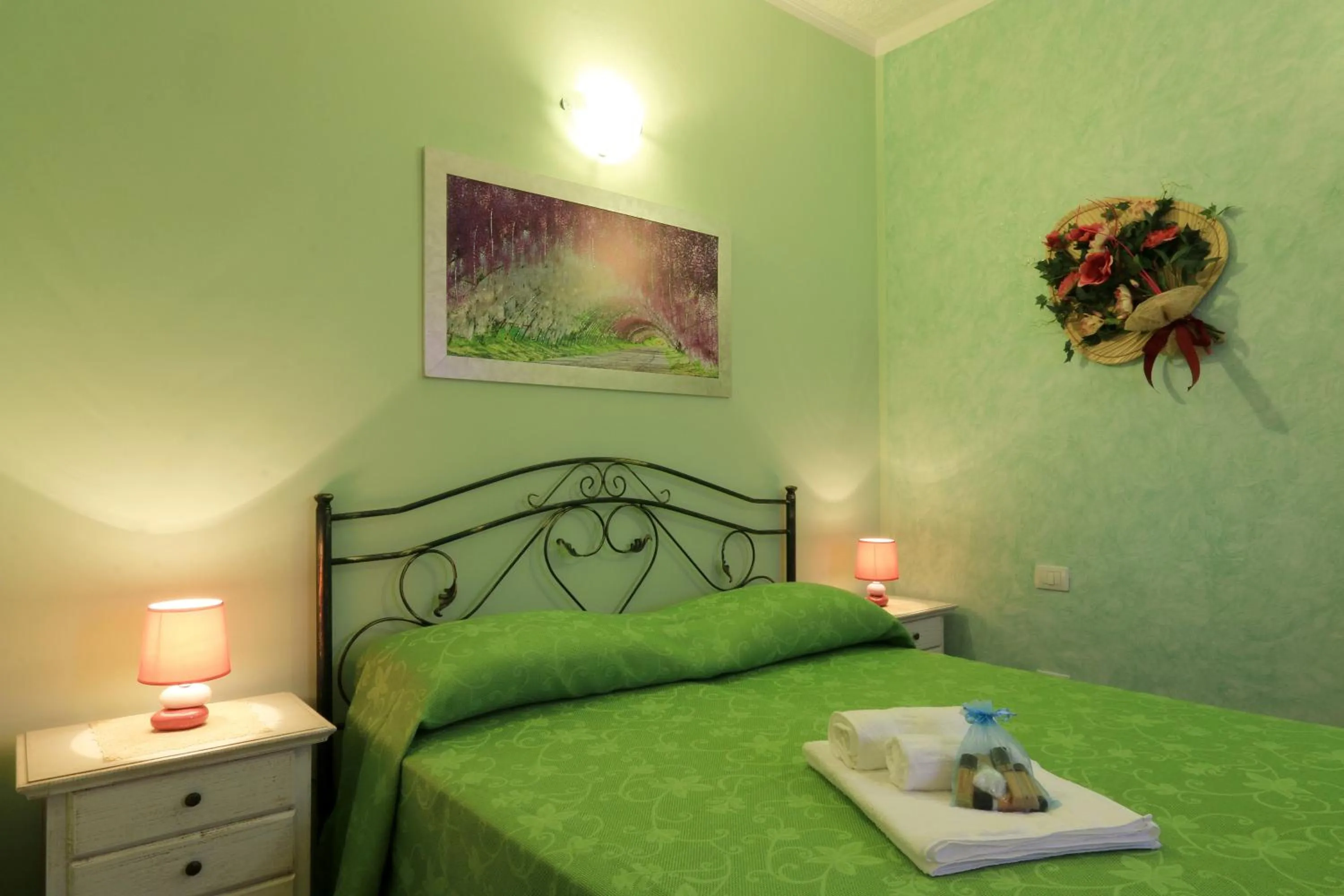 Bedroom, Bed in B&B La Villa