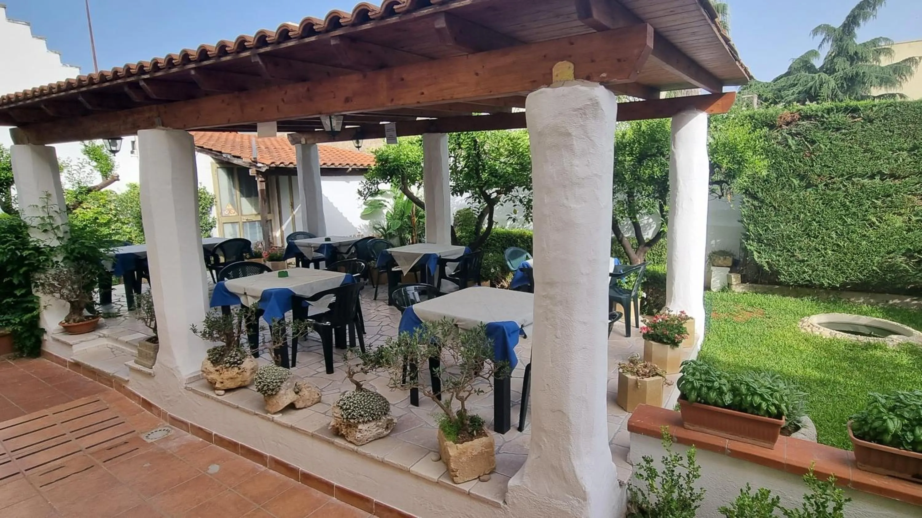 Patio in B&B La Villa