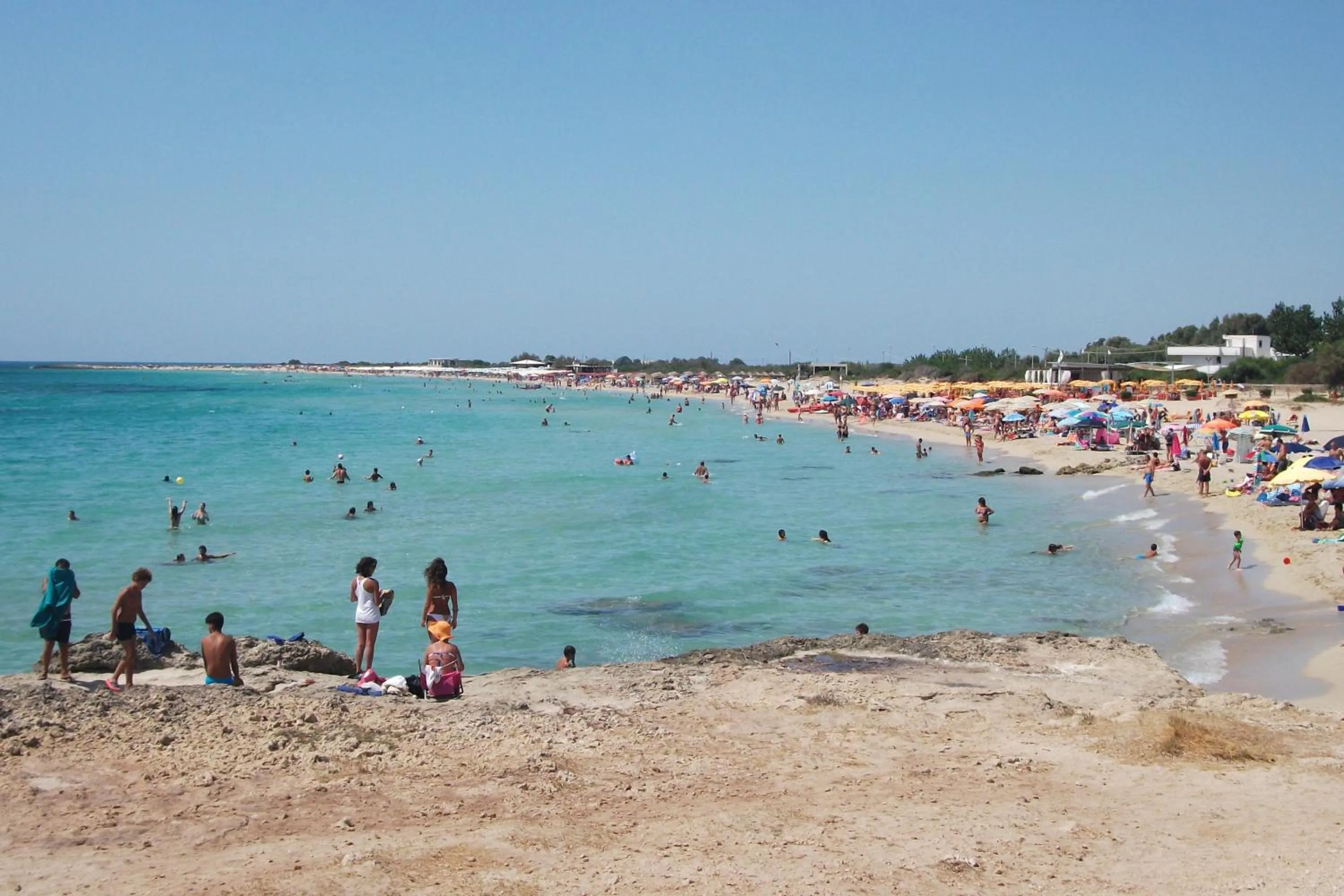 Beach in B&B La Villa