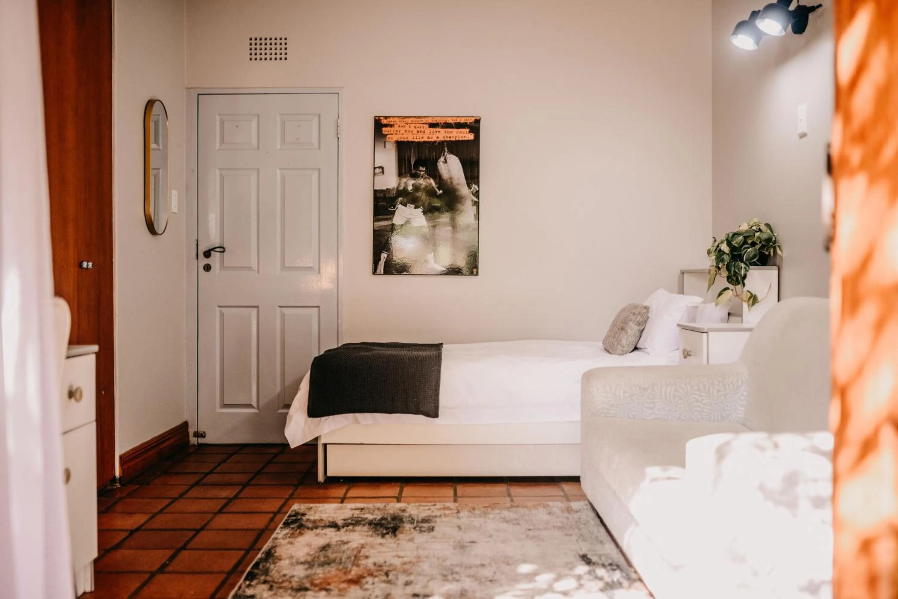 Bed in Ons Dorpshuis Guesthouse