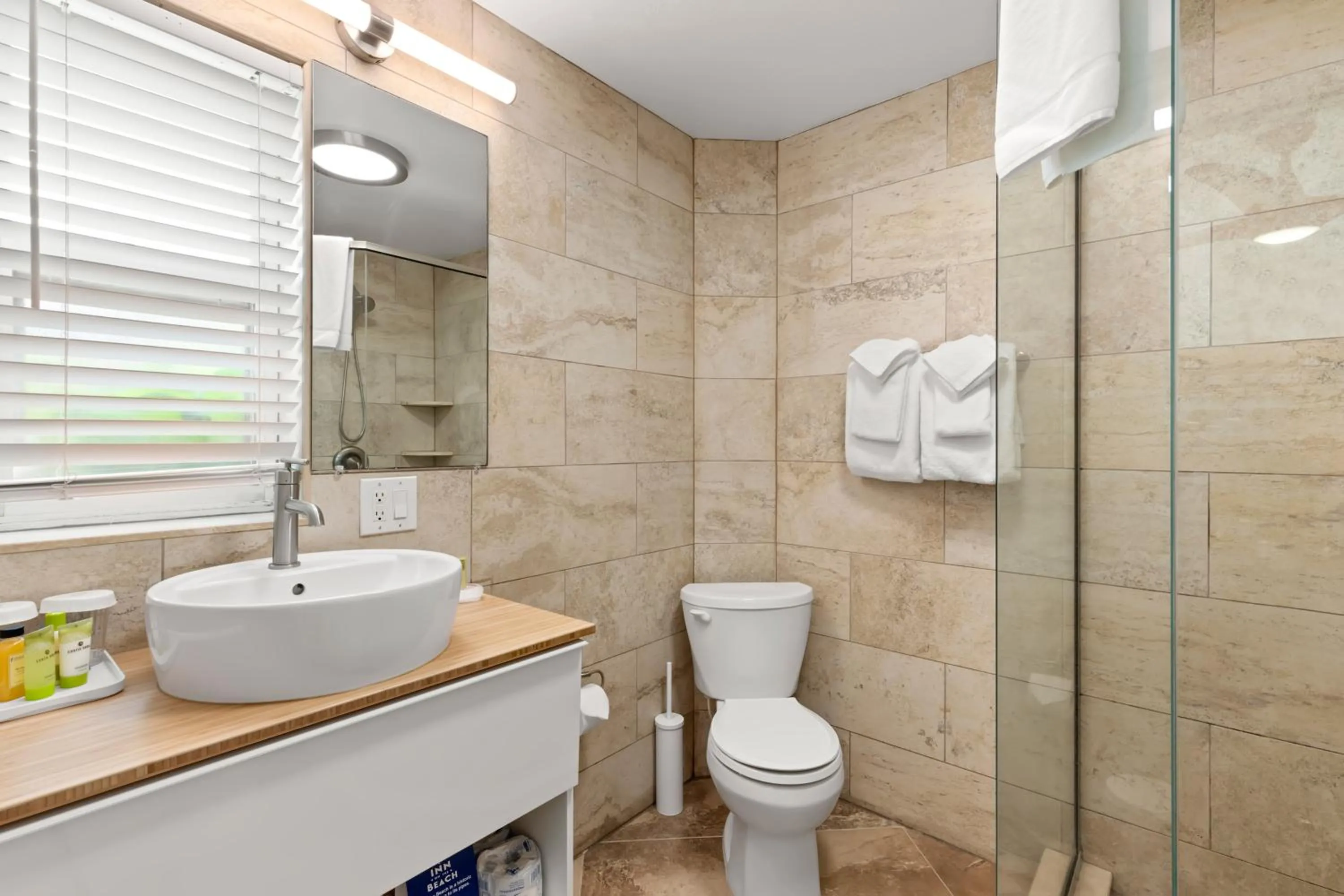 Bathroom in Inn on the Beach