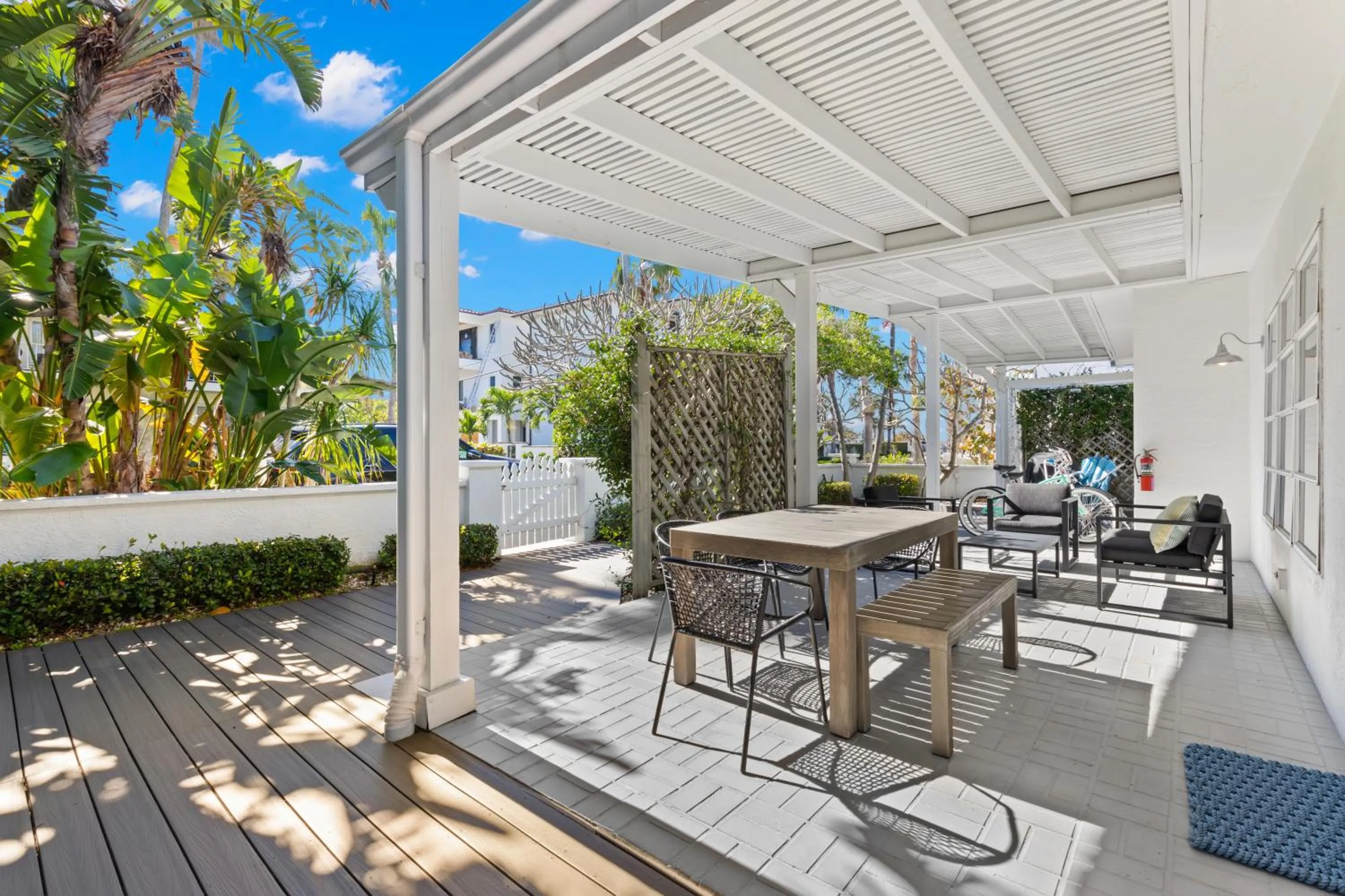 Patio in Inn on the Beach