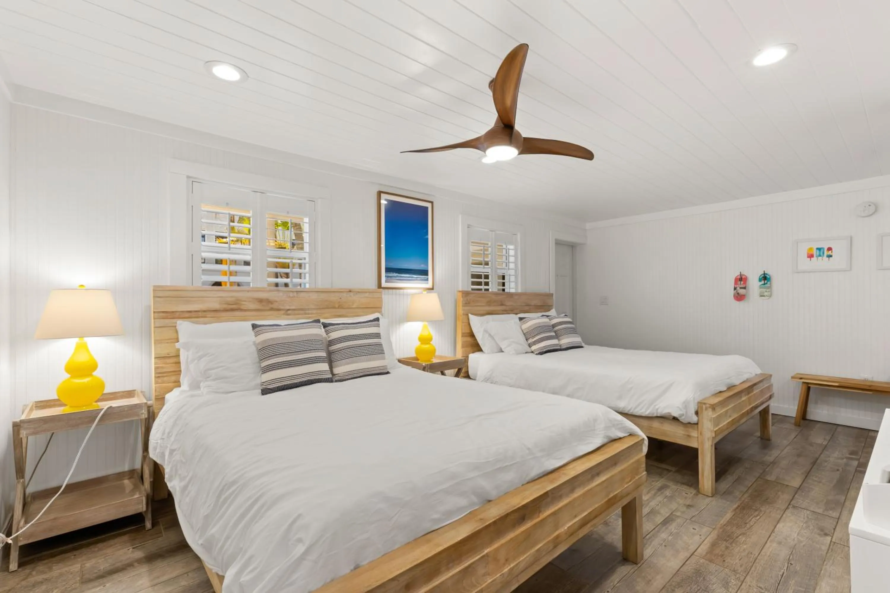 Bed in Inn on the Beach