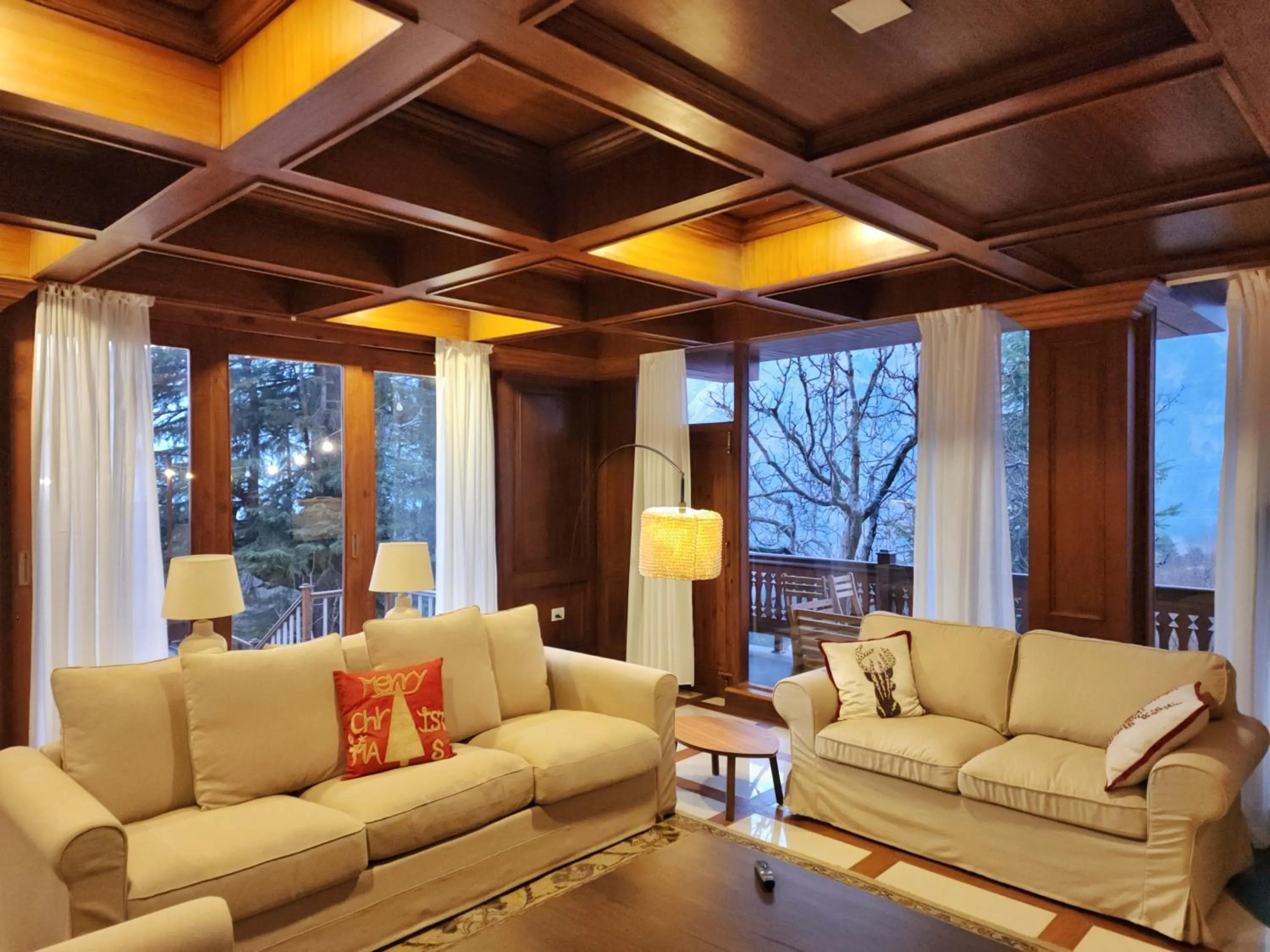 Living room in Hygge Home Manali