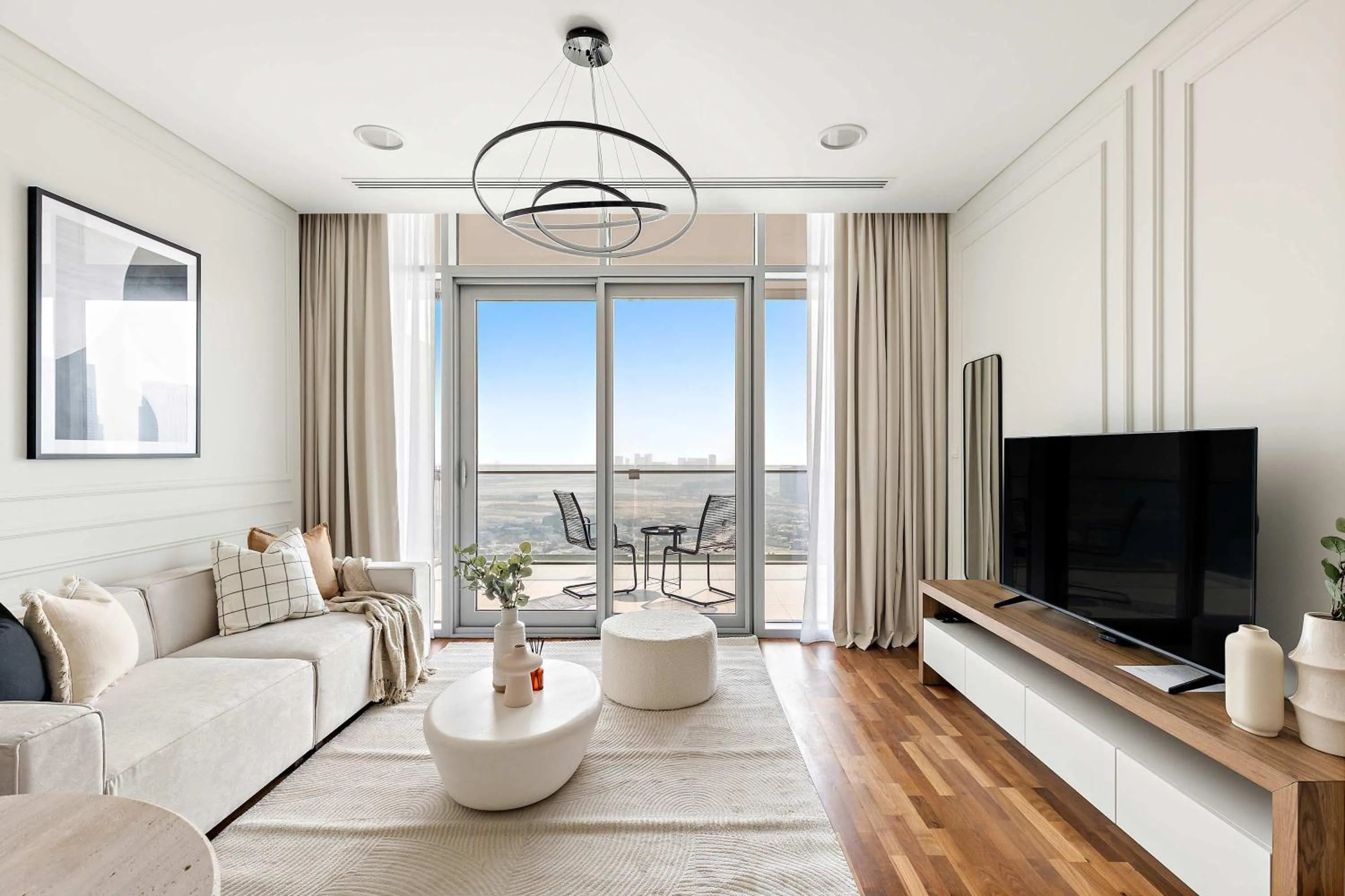 Living room in Silkhaus Burj Khalifa & Zaabeel View in Burj Daman