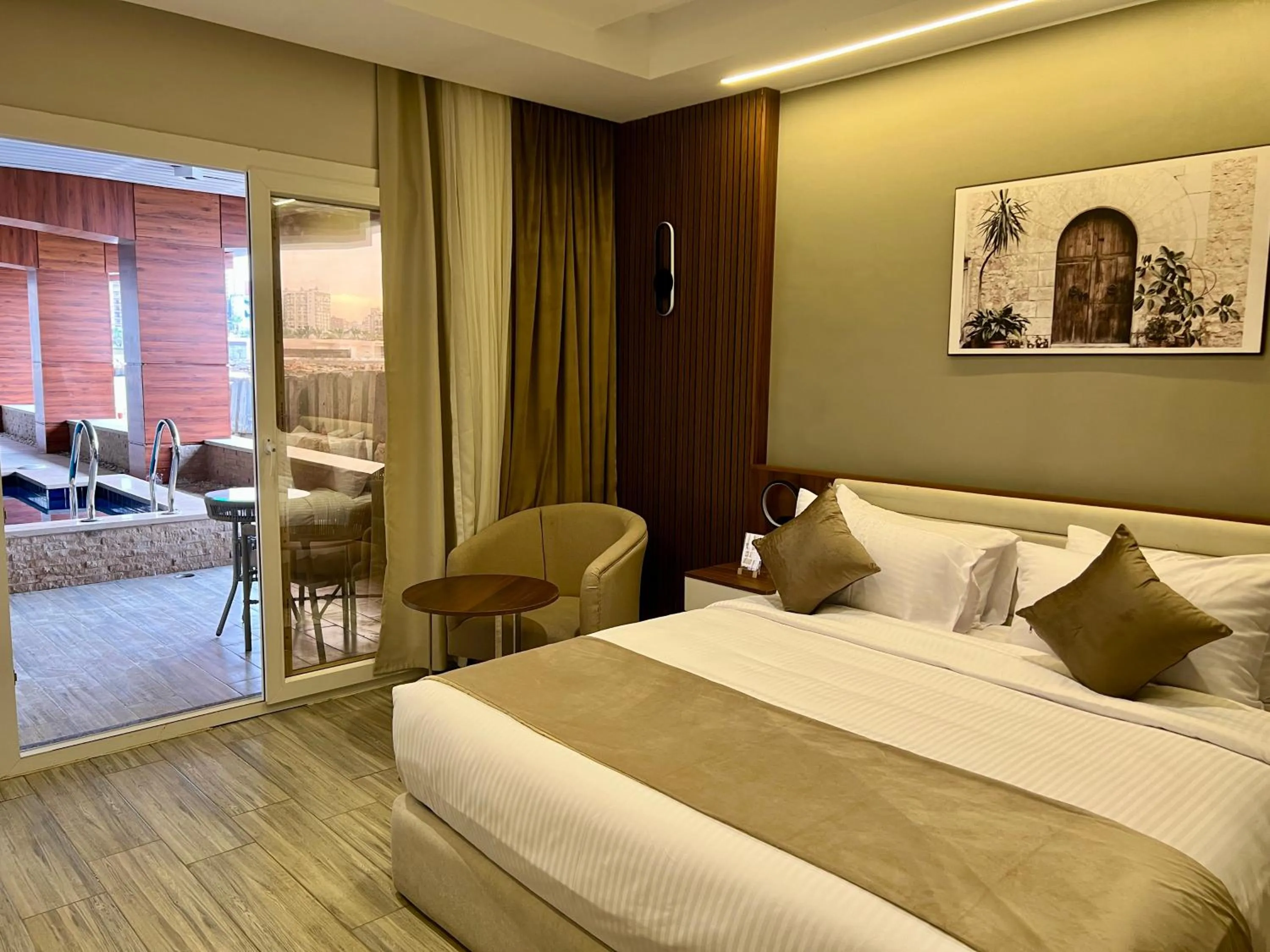 Bed in XU San Stefano Hotel Alexandria