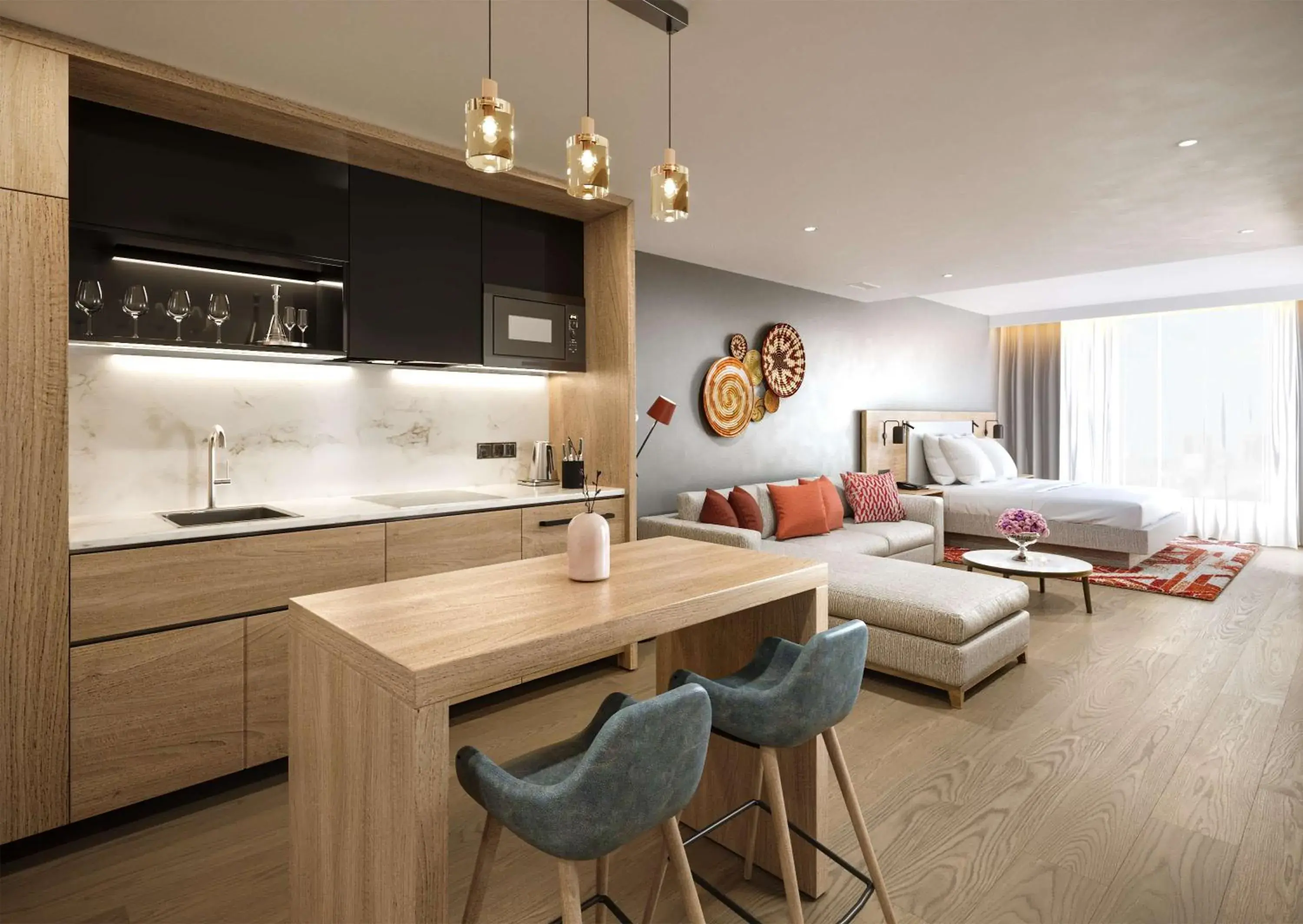 One-Bedroom Executive King Suite with Kitchen in Hyatt House Nairobi Westlands One-Bedroom Executive King Suite with Kitchen in Hyatt House Nairobi Westlands