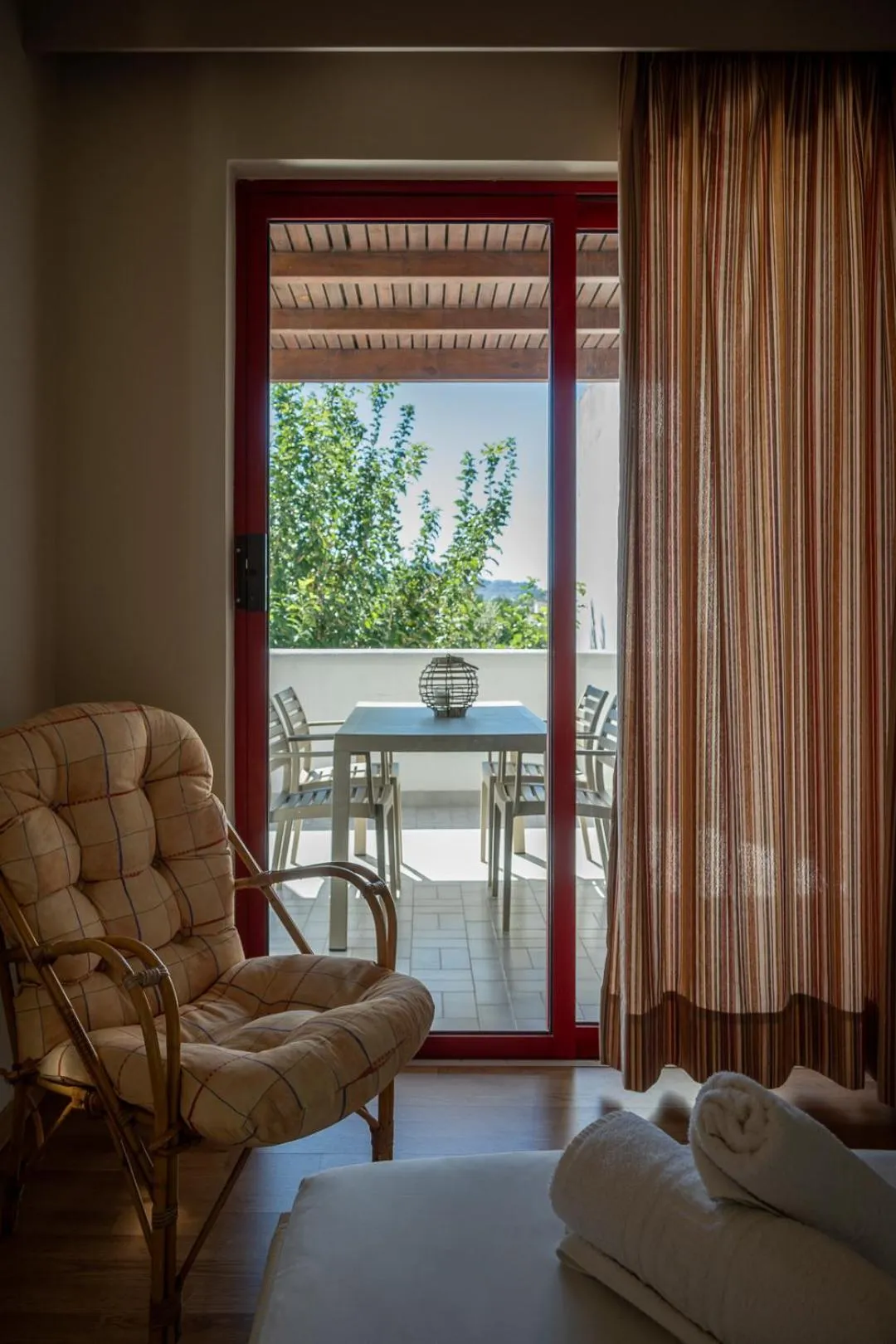 Bed in Triantafillas Suites