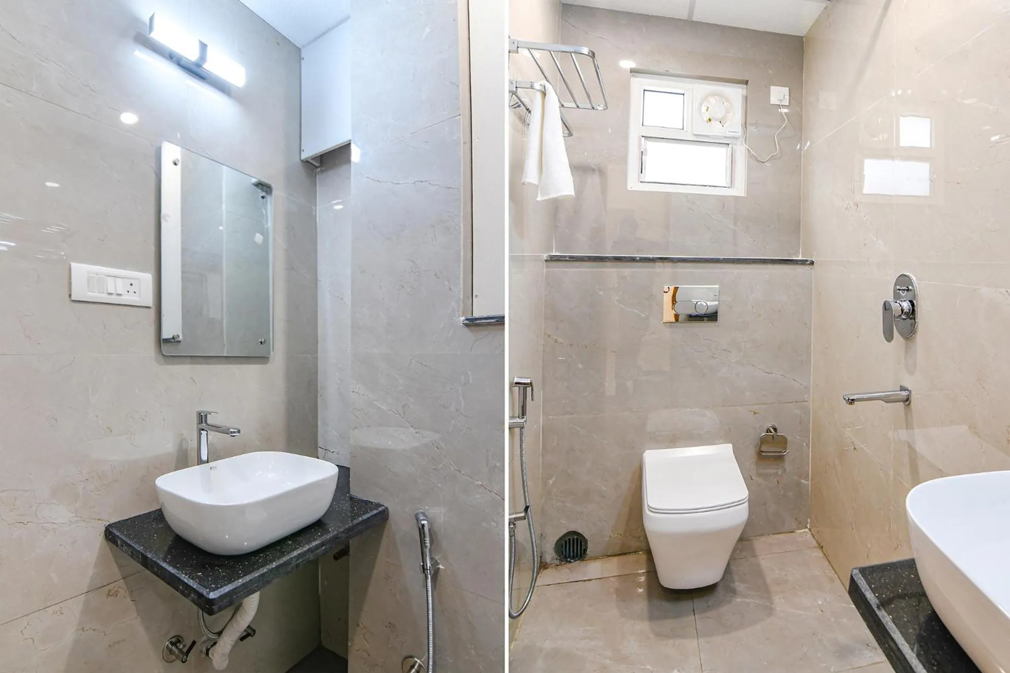 Bathroom in FabHotel Sonali Golden Palace - Nr Bhubaneswar Railway Station