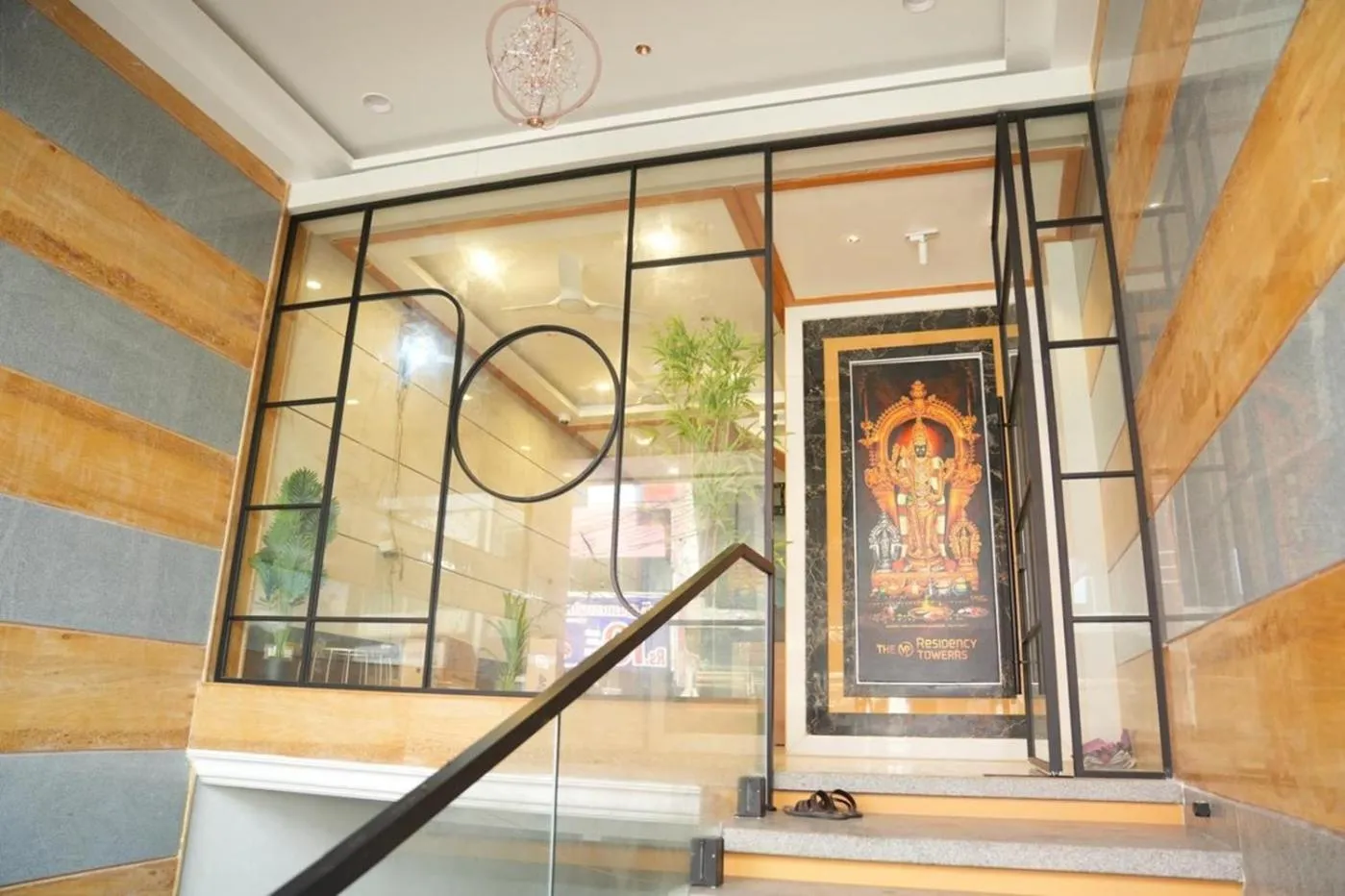 Facade/entrance in The VP Residency Towerrs